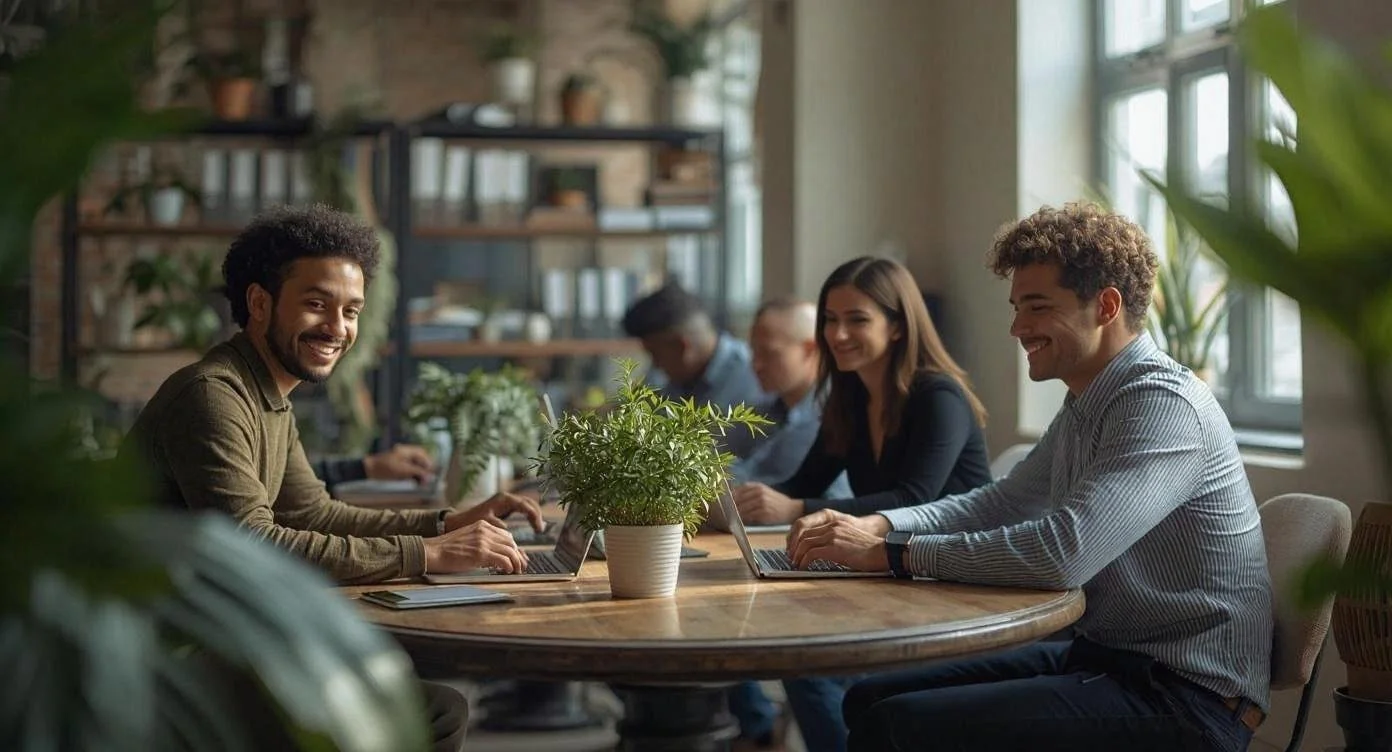 add a woman beside the man at the table.jpg