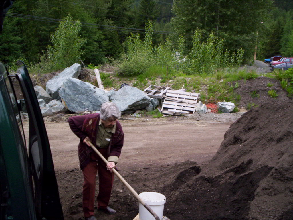 Filling pails