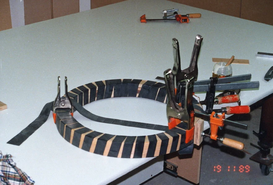 Glued up ring for previous stand