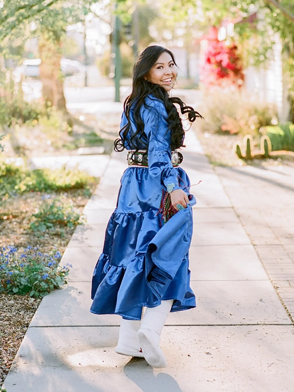 Senior photos, but make it true blue!