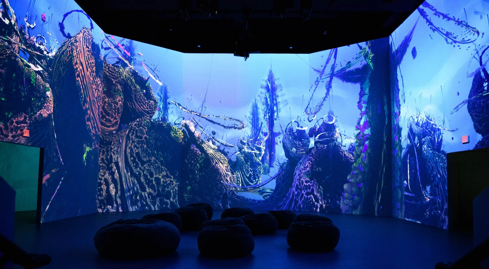 The Fractal Worlds exhibition in Artechouse, Washington DC