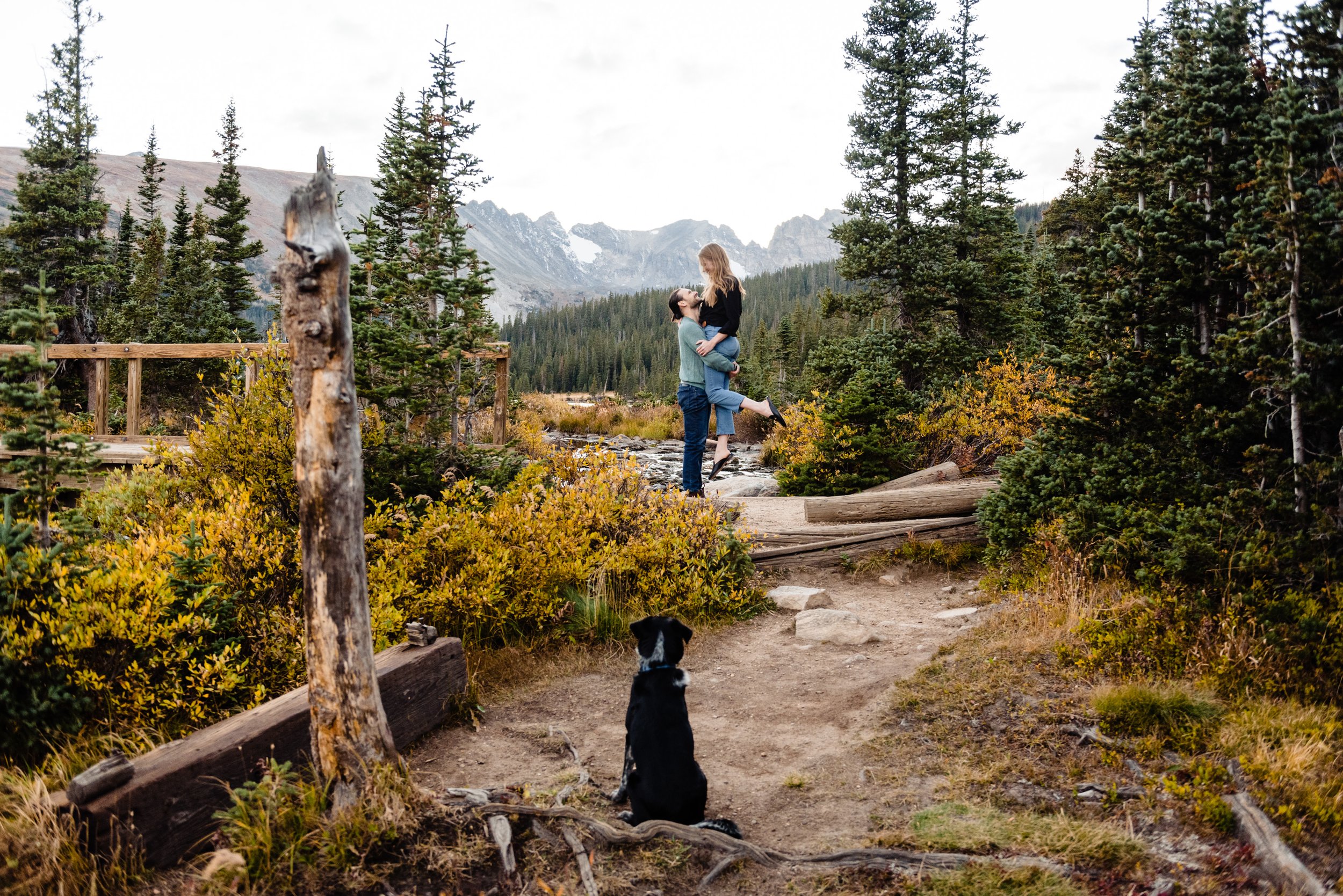 Dog-friendly engagement session locations in Colorado