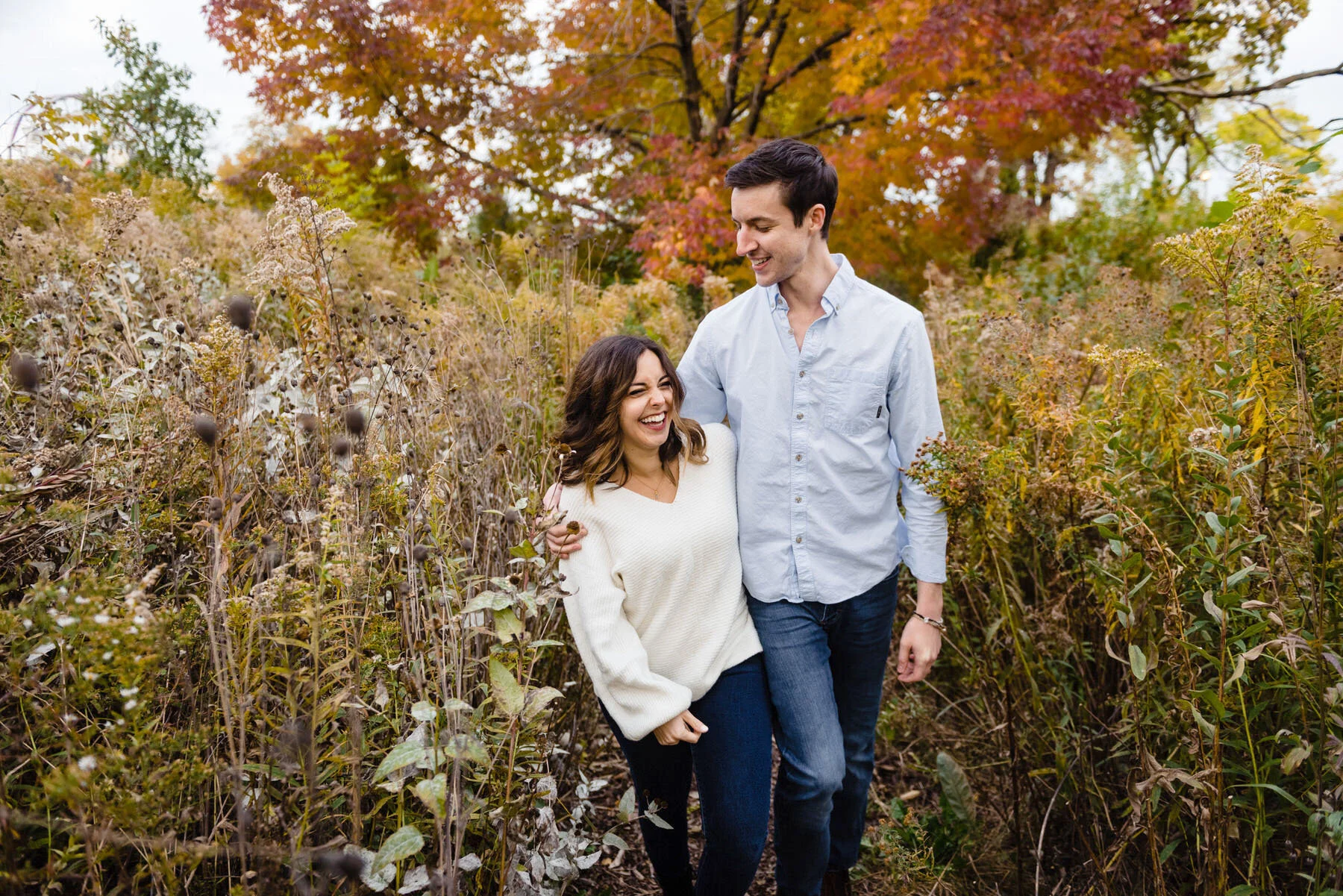 Fall Lincoln Park Boardwalk Engagement in Chicago, IL | Alex and Brian