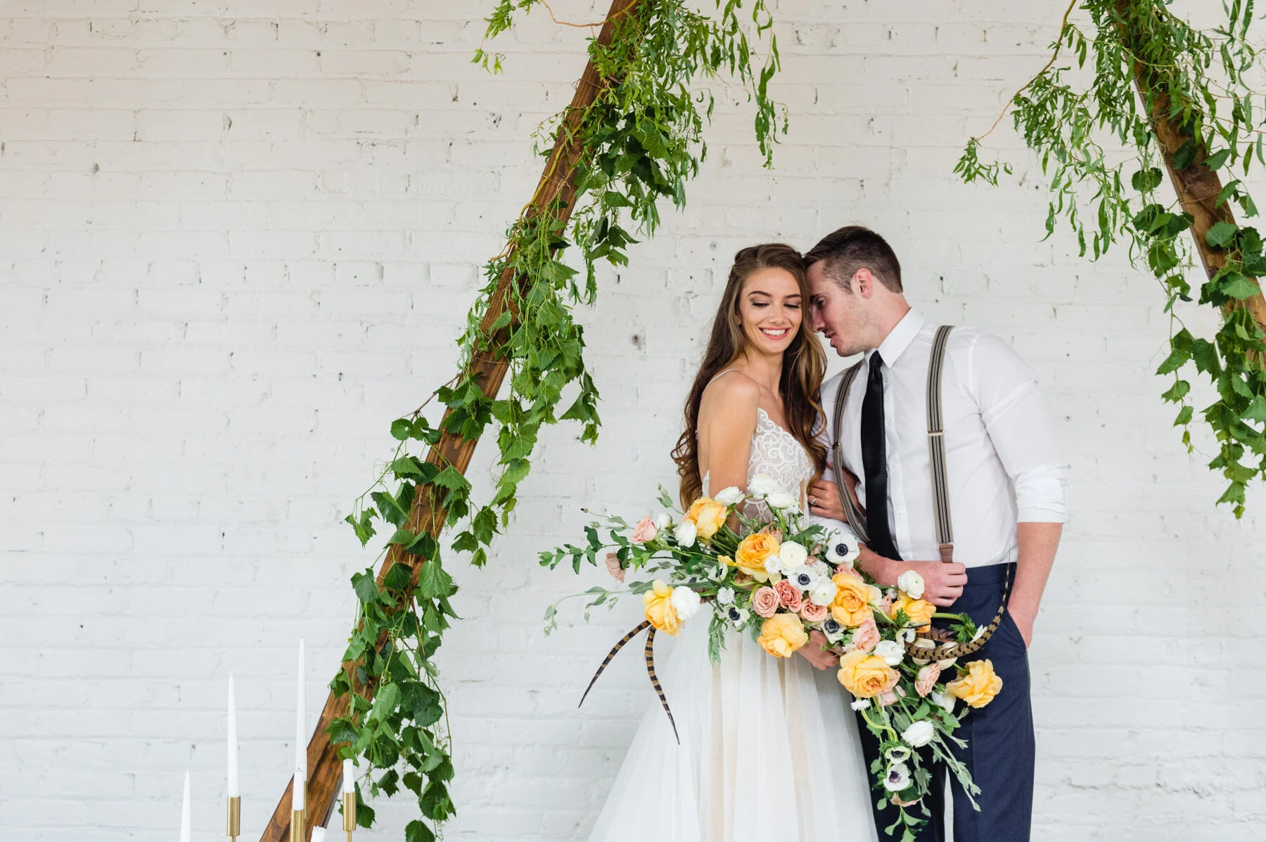 Modern wedding at SKYLIGHT in Denver, Colorado 