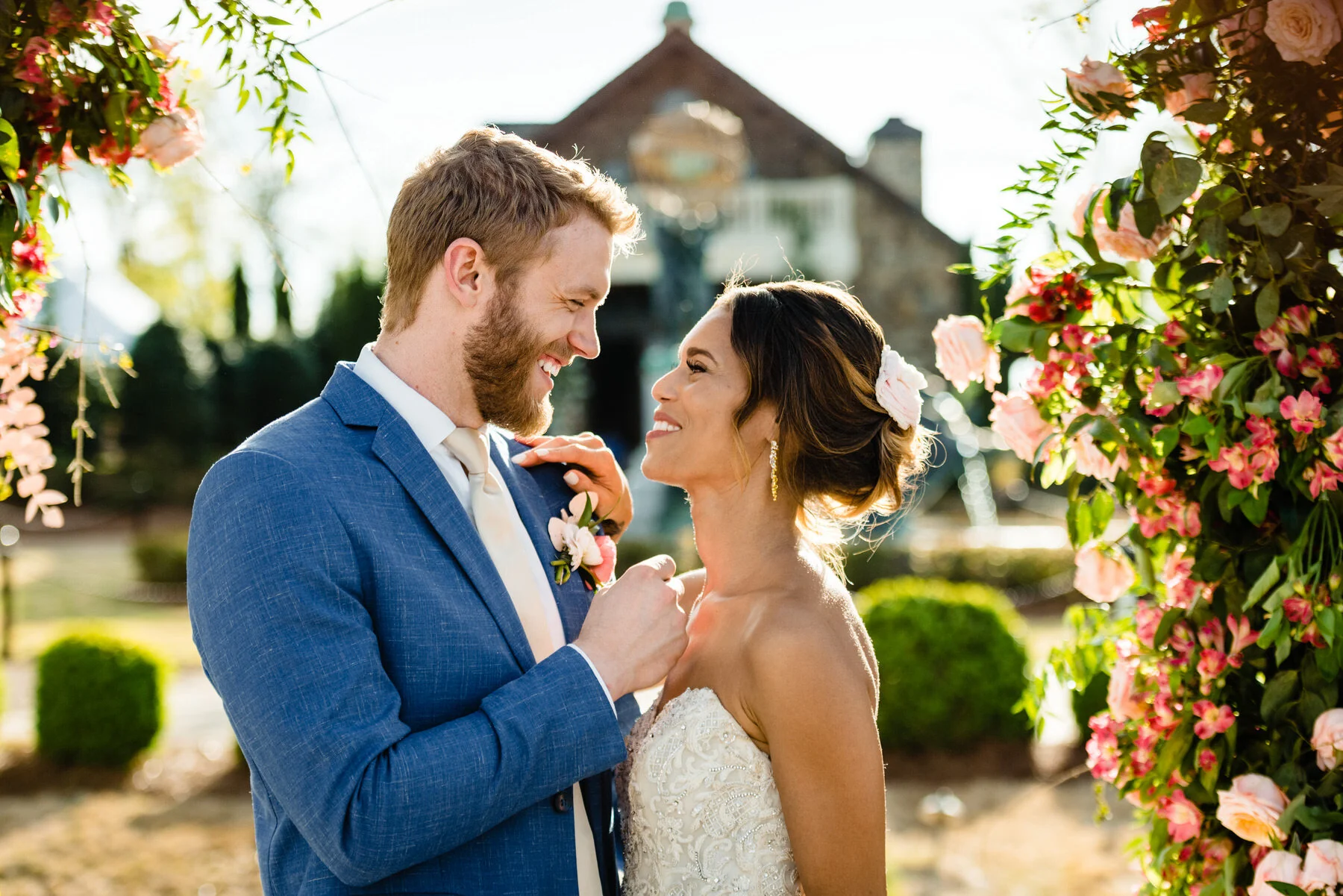 Blush and Gold Wedding at 2400 On The River in Georgia