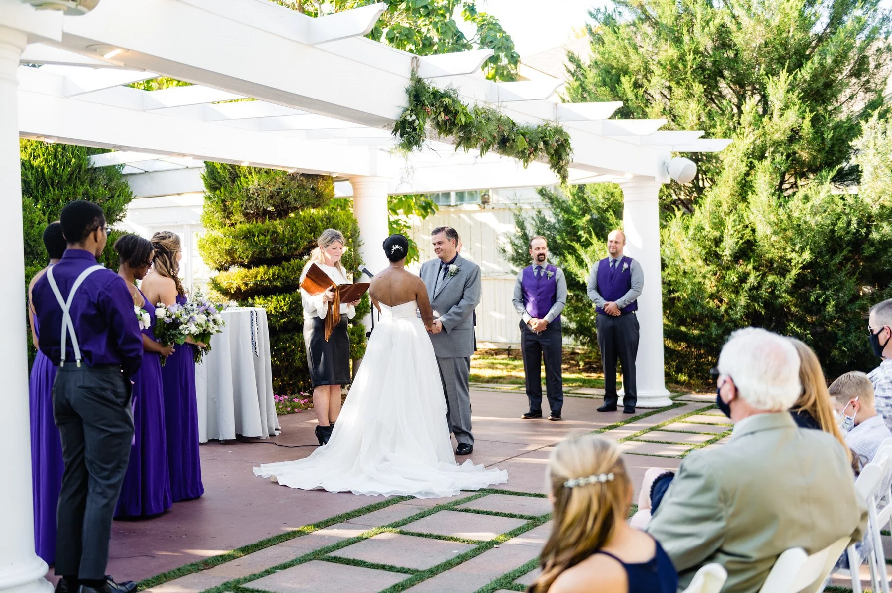 wedding ceremony at Lionsgate Event Center