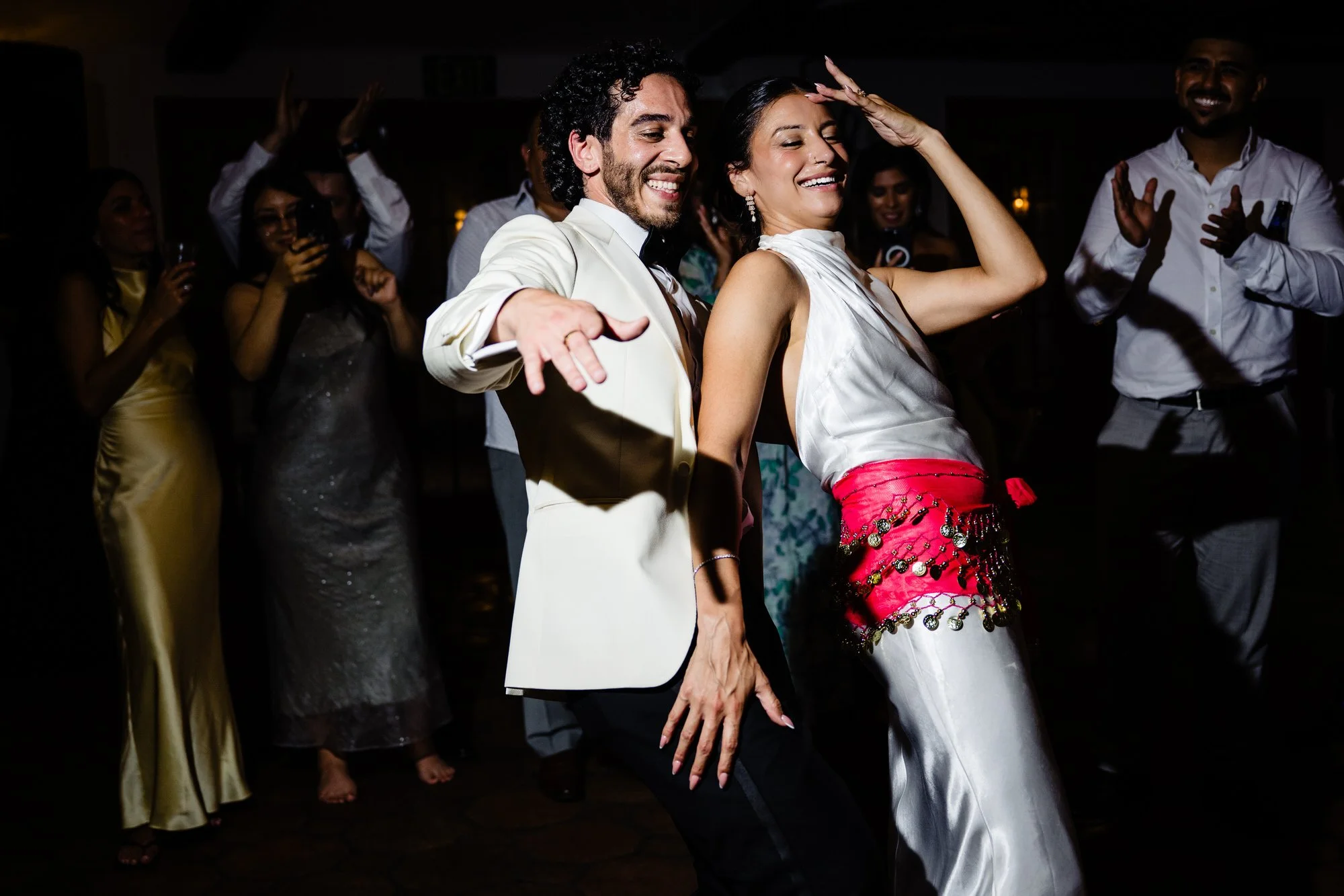 a couple dances during the Colorado wedding reception by Jennifer Lourie Photography