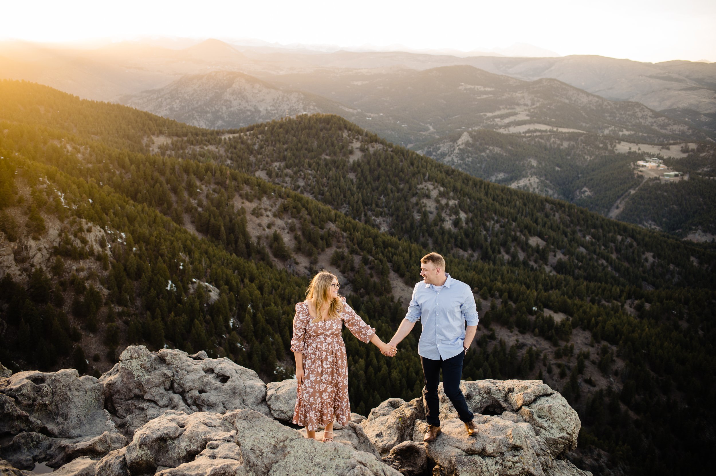 Engagement session at Lost Gulch Overlook in Boulder, CO