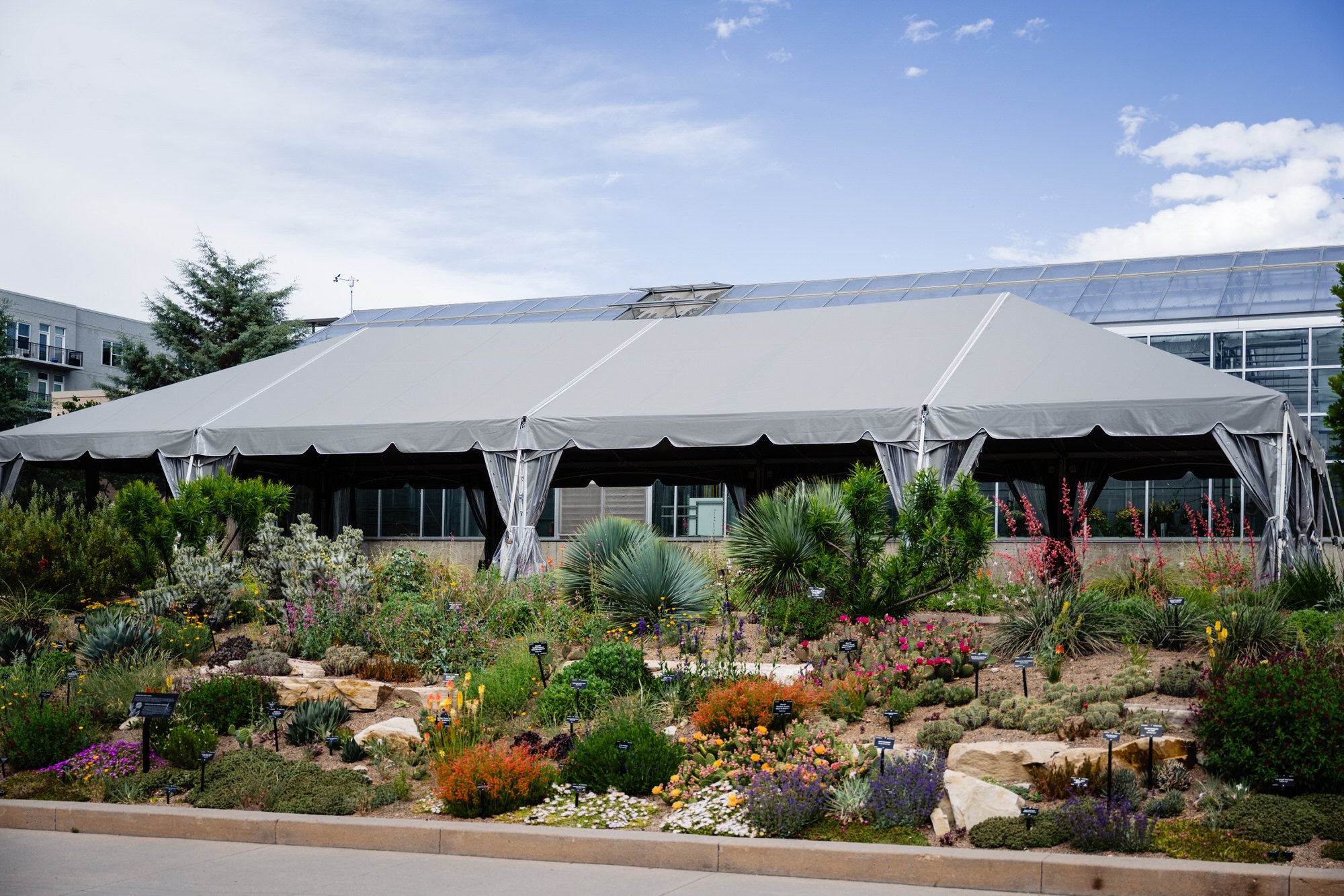 West Terrace reception space at Denver Botanic Gardens