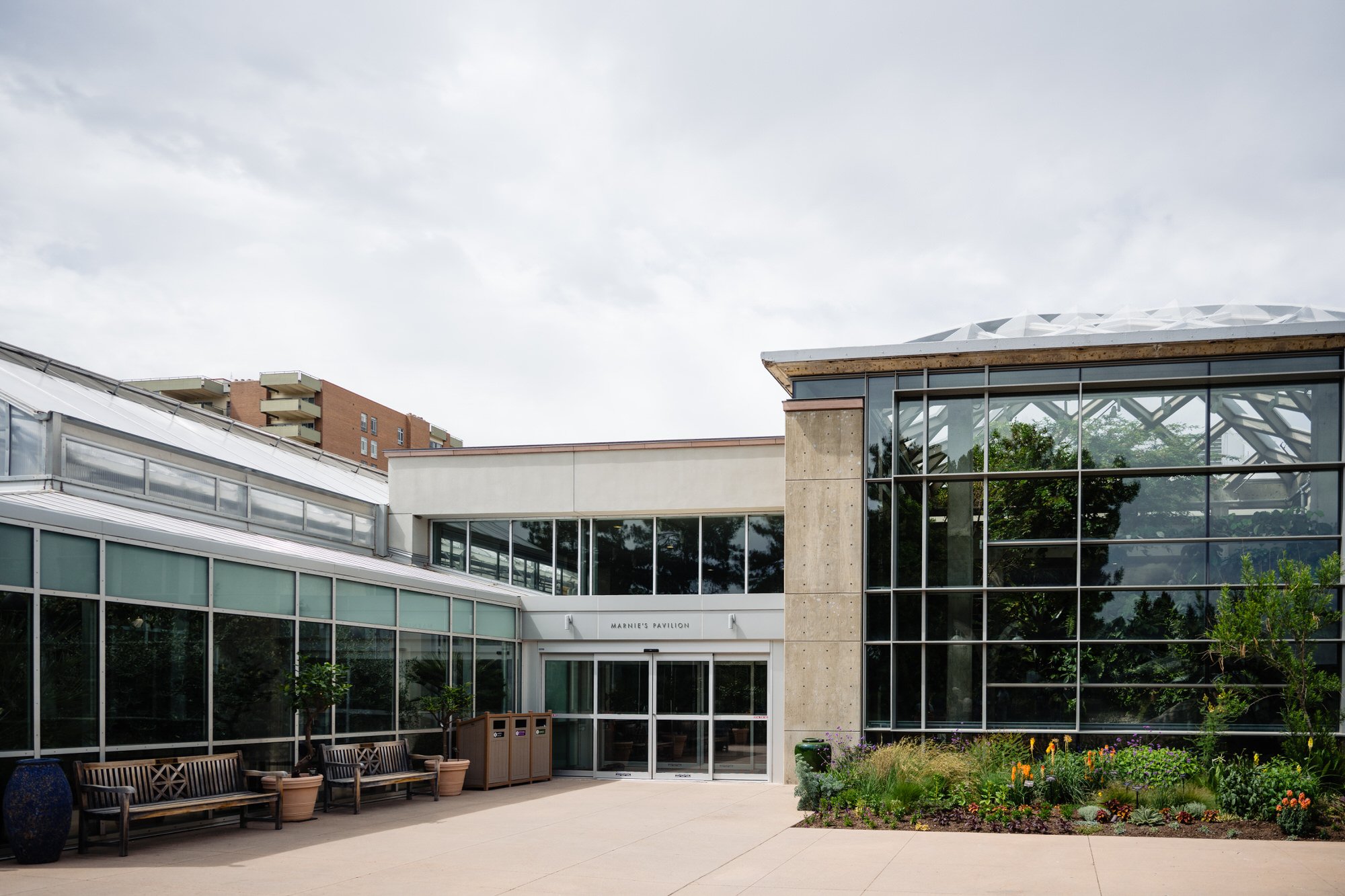 Exterior of Marnie's Pavilion at Denver Botanic Gardens