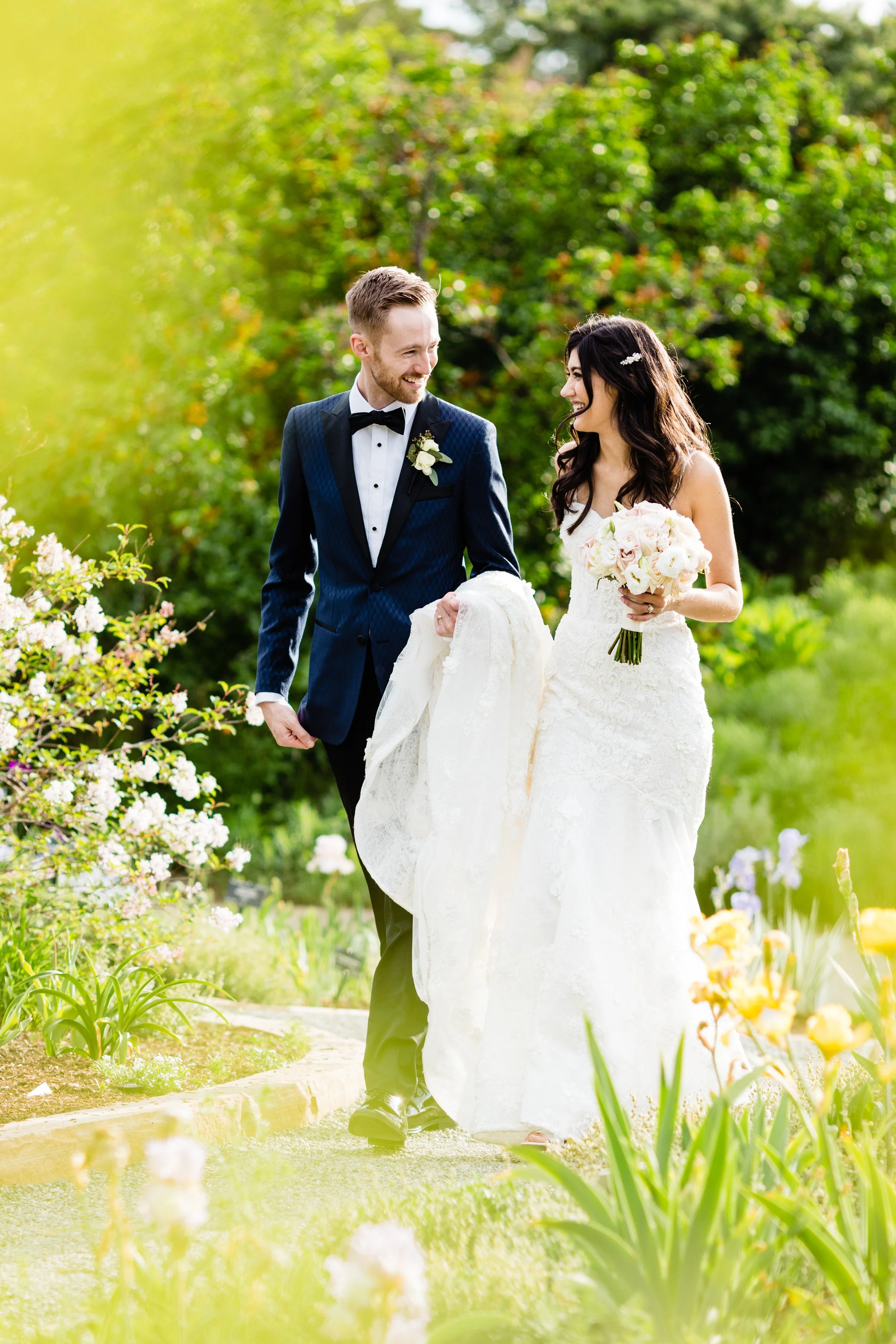 Bridal portraits at Denver Botanic Gardens