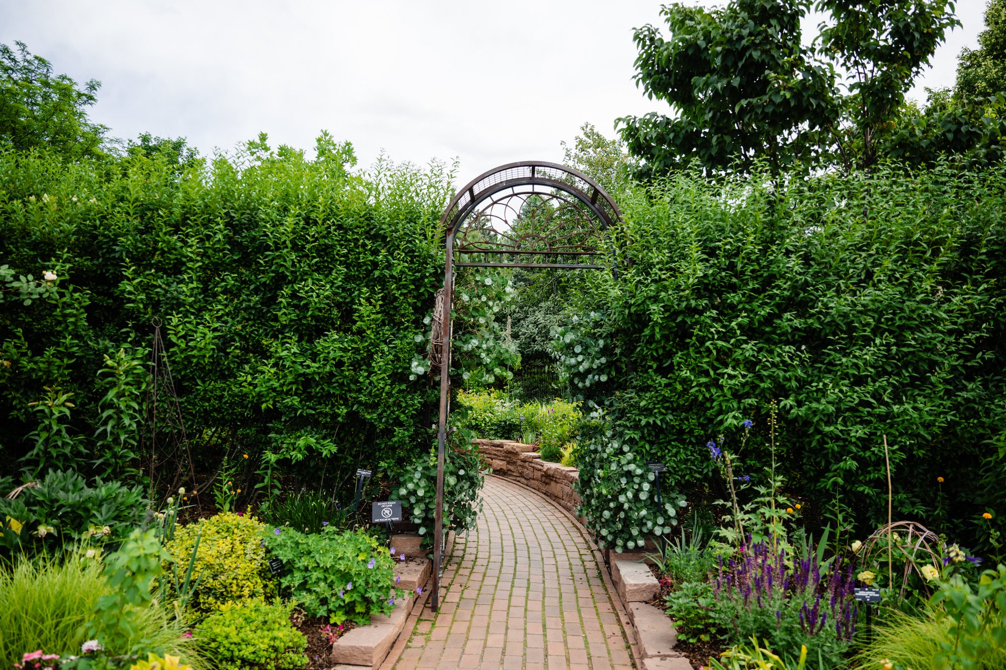 Garden archway pathway in the Welcome Garden at Denver Botanic Gardens