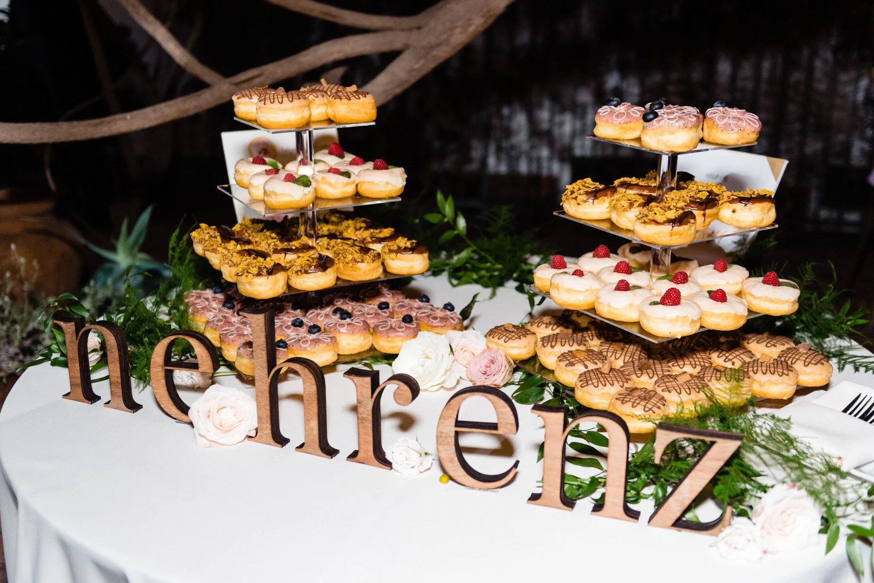 donuts as a dessert at a Quail Ranch Wedding in Simi Valley, Ca | Jennifer Lourie