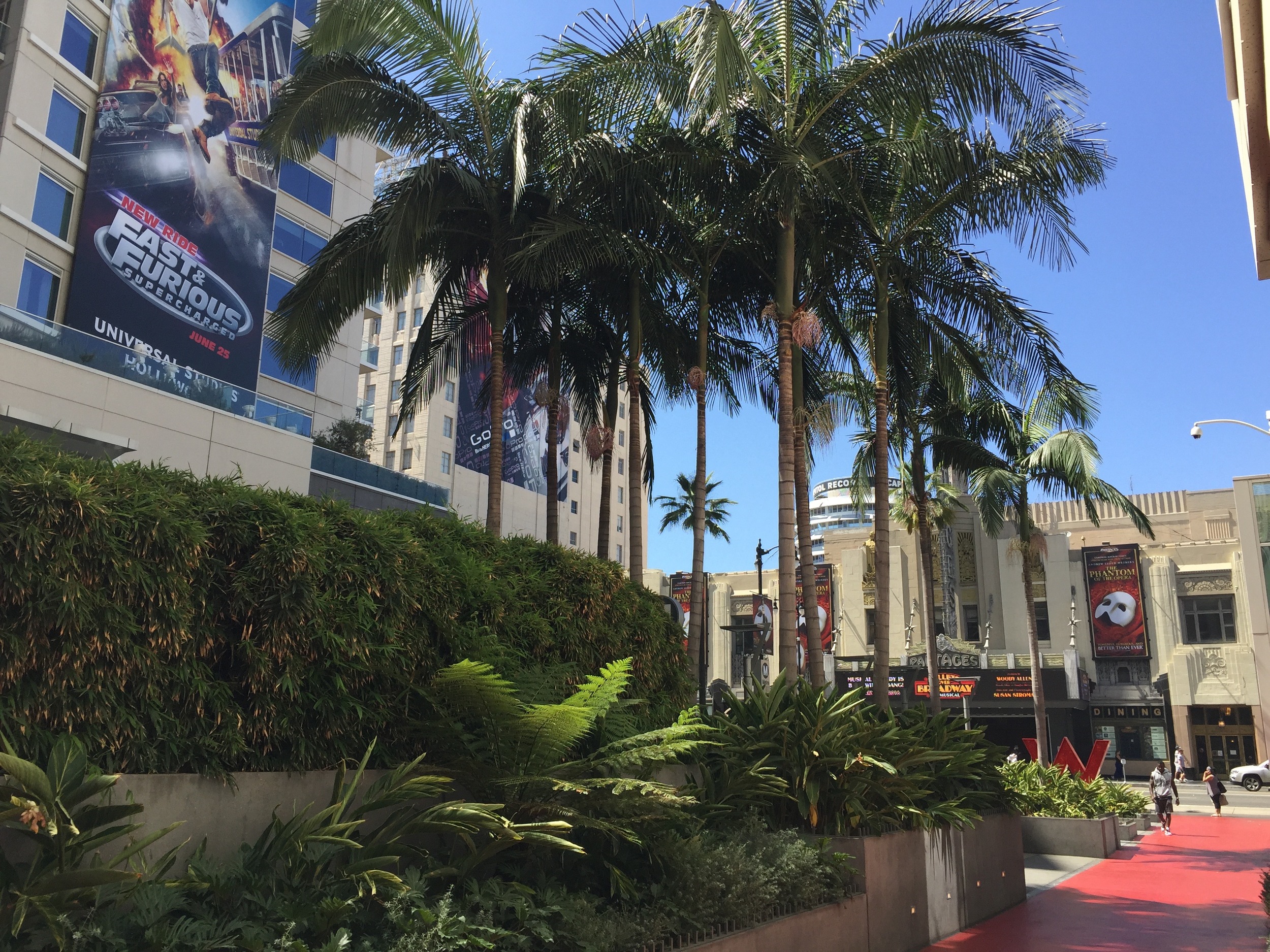  The Pantages Theater is across the street. 