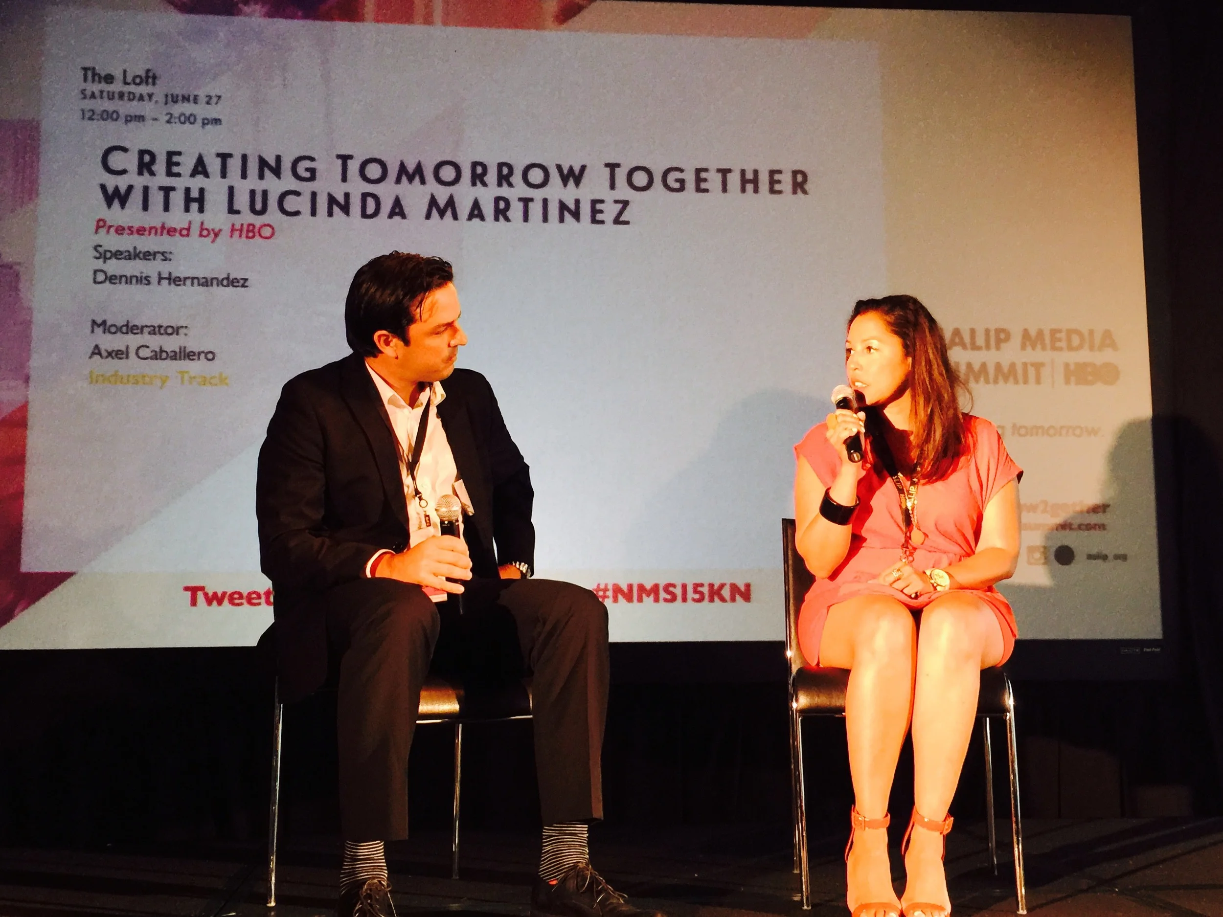 Moderator Axel Caballero , NALIP. Lucinda Martinez , HBO 