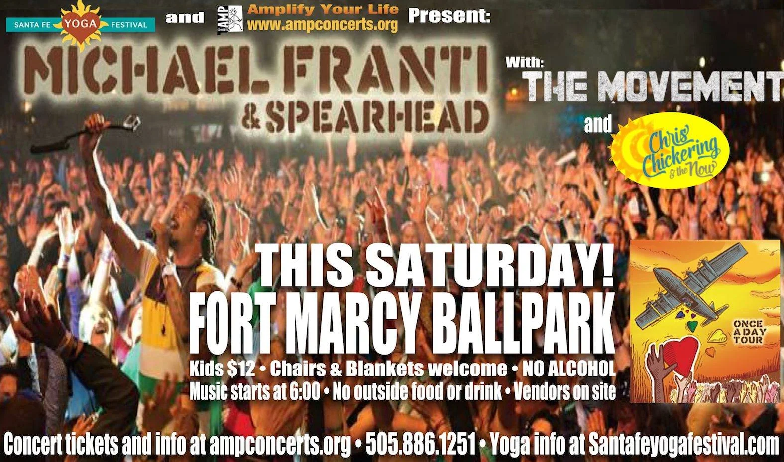 Michael Franti & Spearhead Once A Day Tour Santa Fe 2015 AMP Concerts