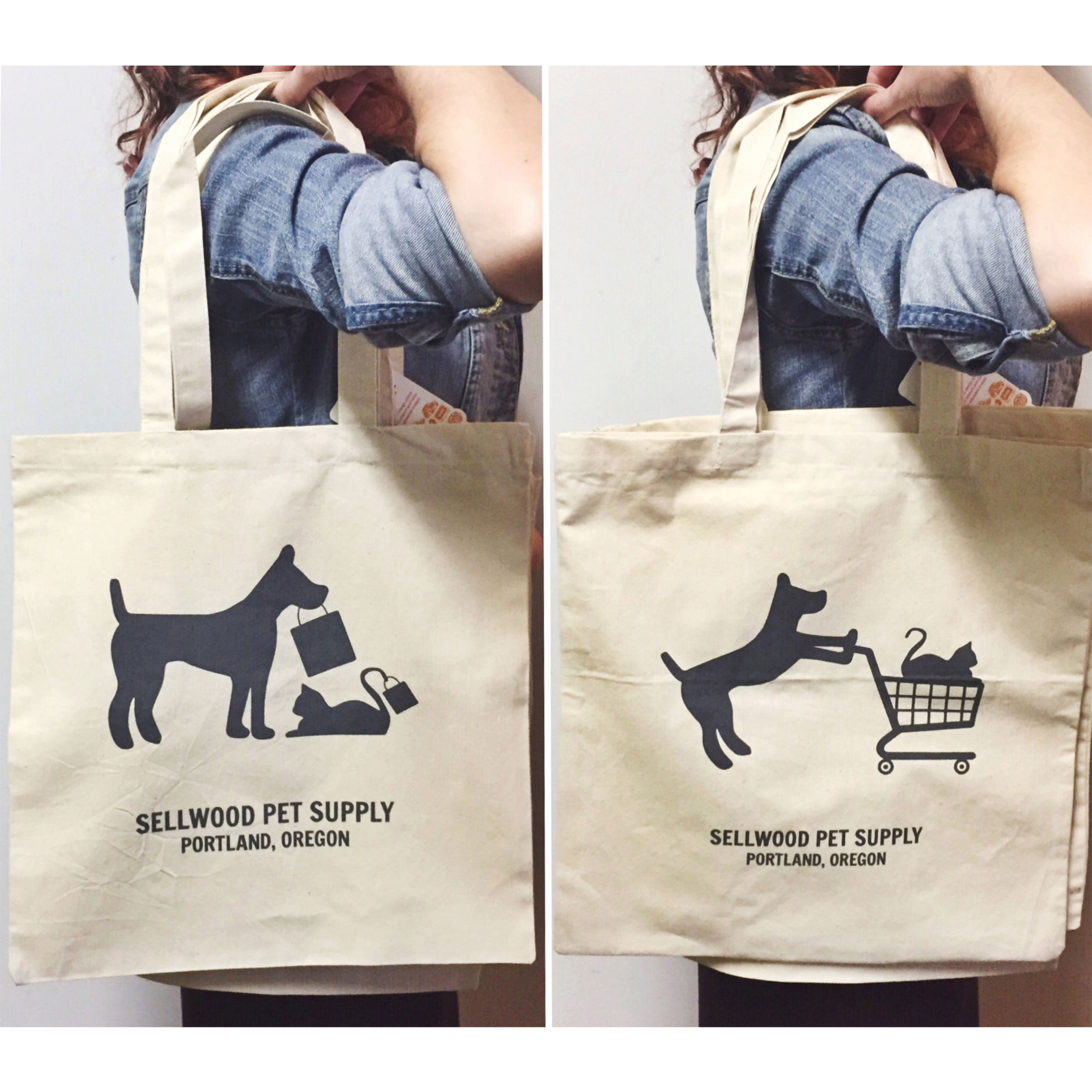 dog tote bag
