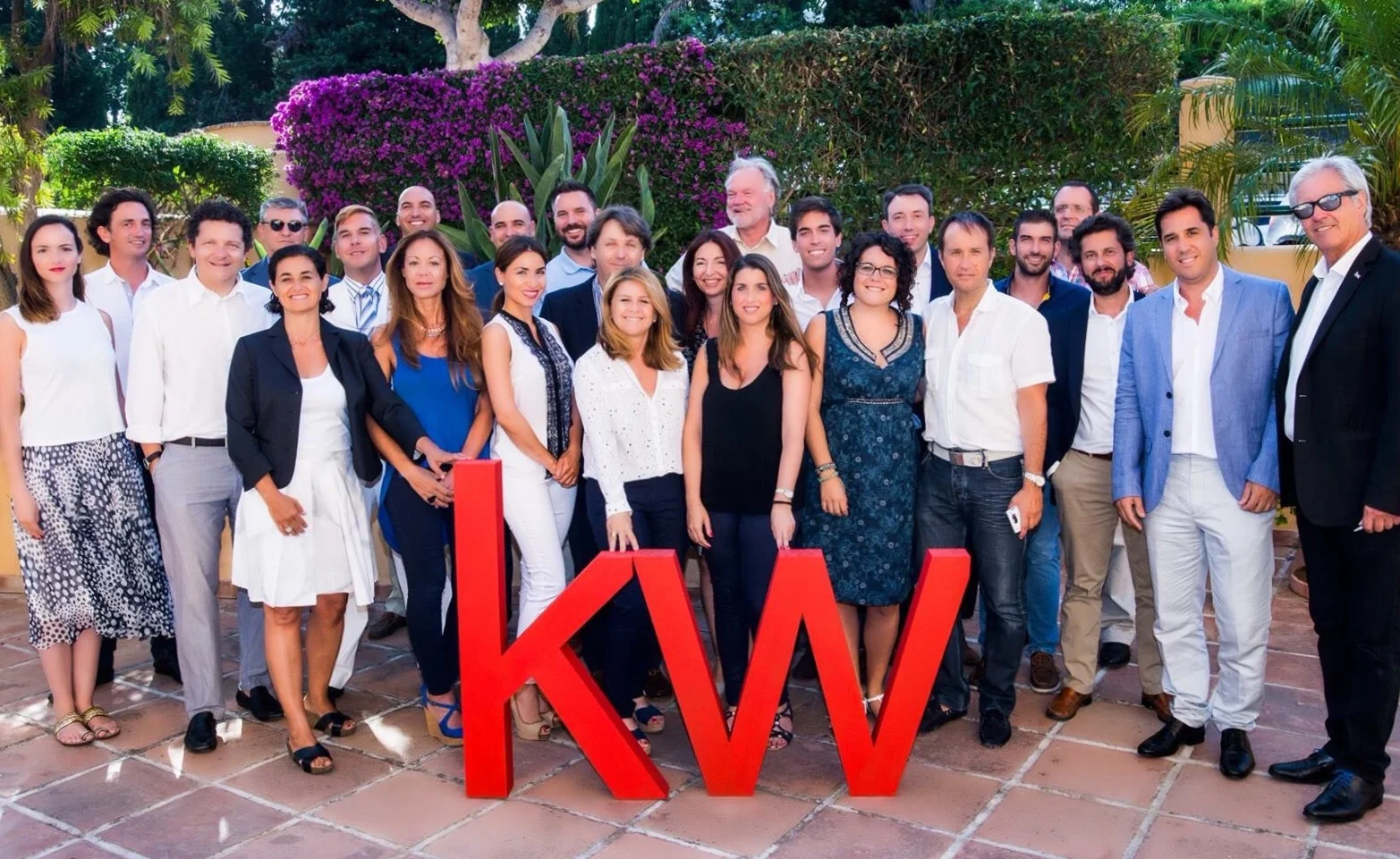 Parte del Equipo KW Marbella hace unos meses