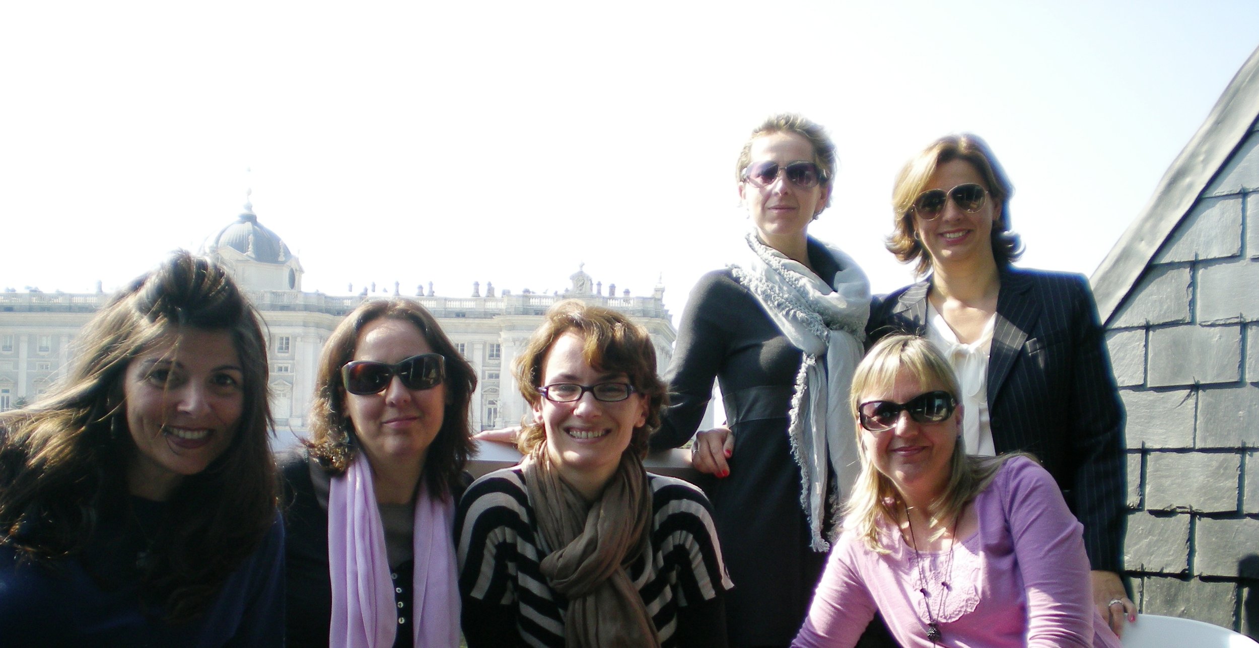 Natalia con un grupo de amigas desde hace 30 años...