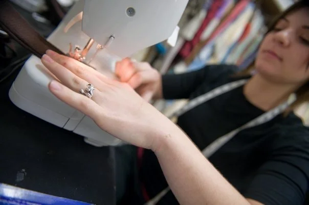 Sewing Fiddler costumes (2008)
