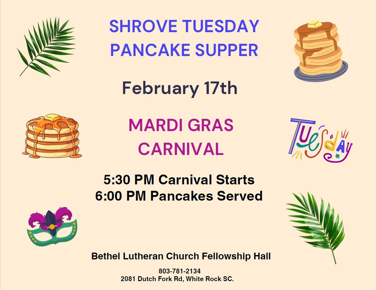 Shrove Tuesday - Pancake Supper