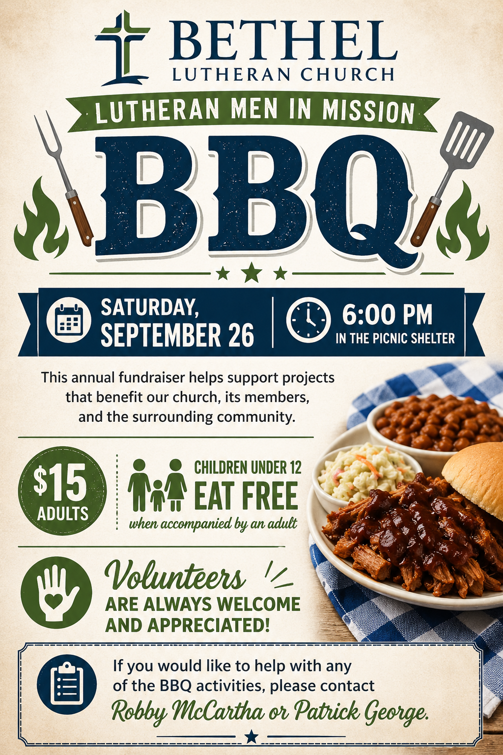 Lutheran Men BBQ