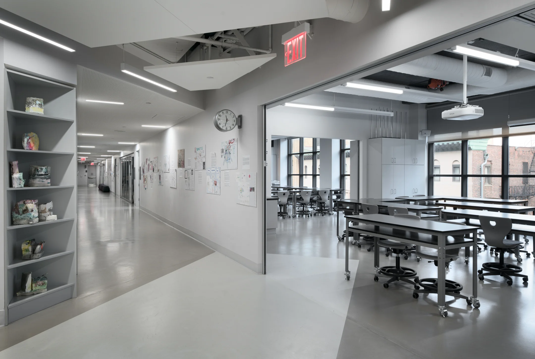 Avenues: New York - Co.Lab Classroom & Corridor