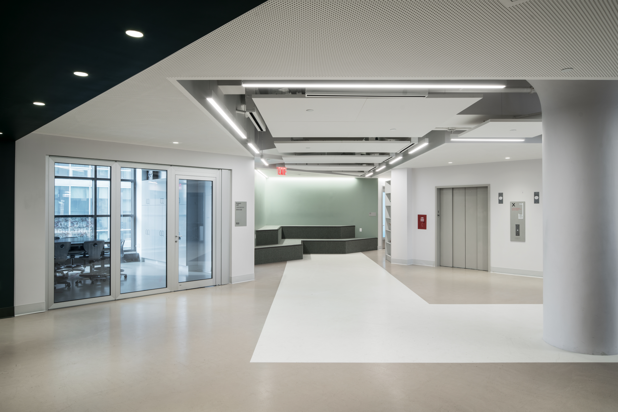 New York Upper School STEAM Elevator Lobby