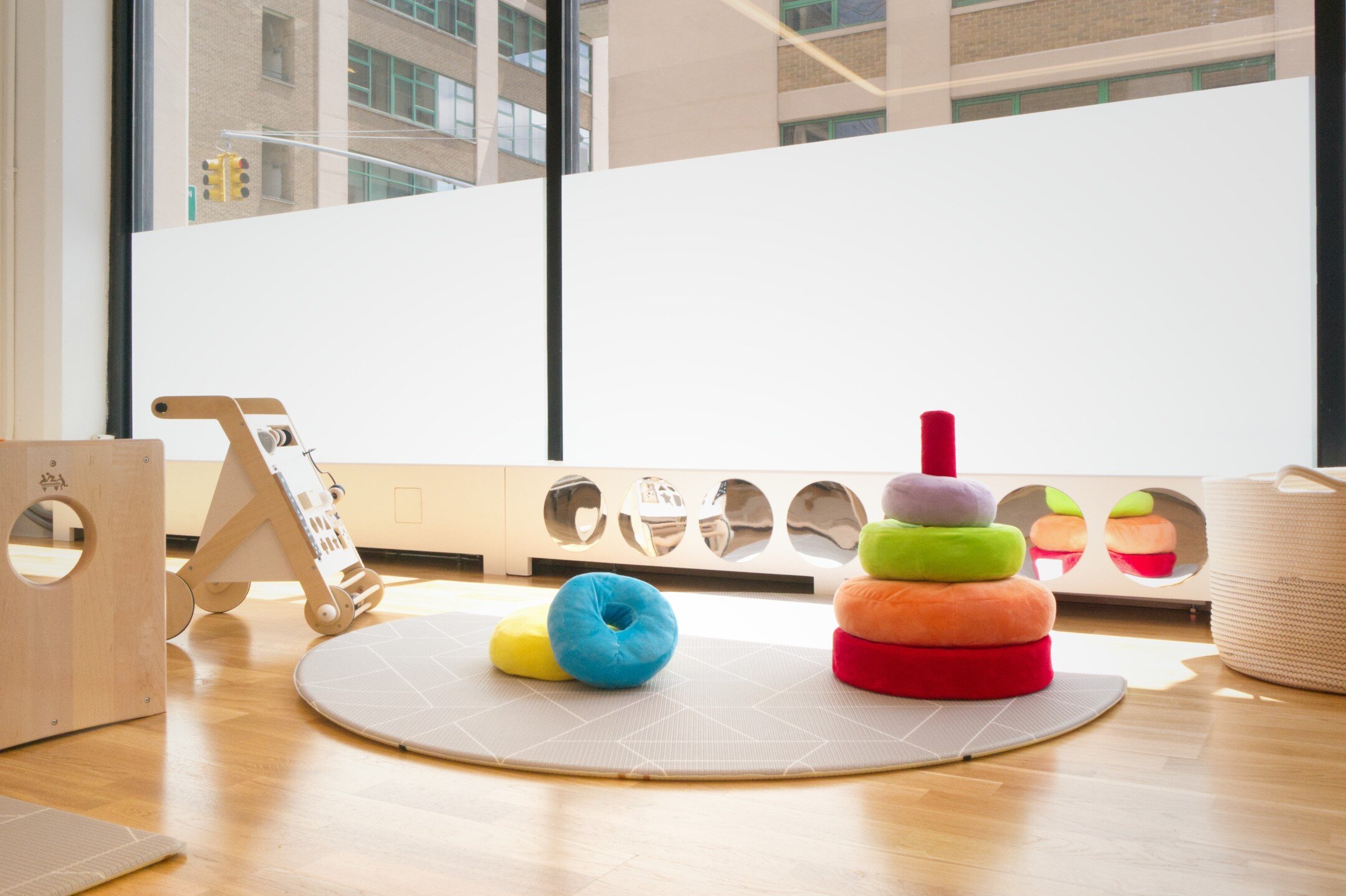Design is in the Details! We create our school spaces to engage children at their height. This infant room inspires the littlest learners to investigate their environment and supports their sensory development.
.
.
.
.
.
#elevenofeleven #architecture