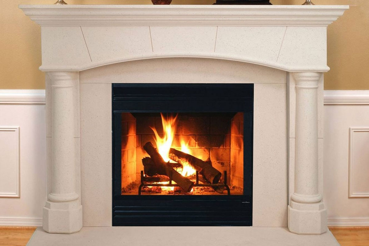 Heat &amp; Glo Wood Burning Fireplace