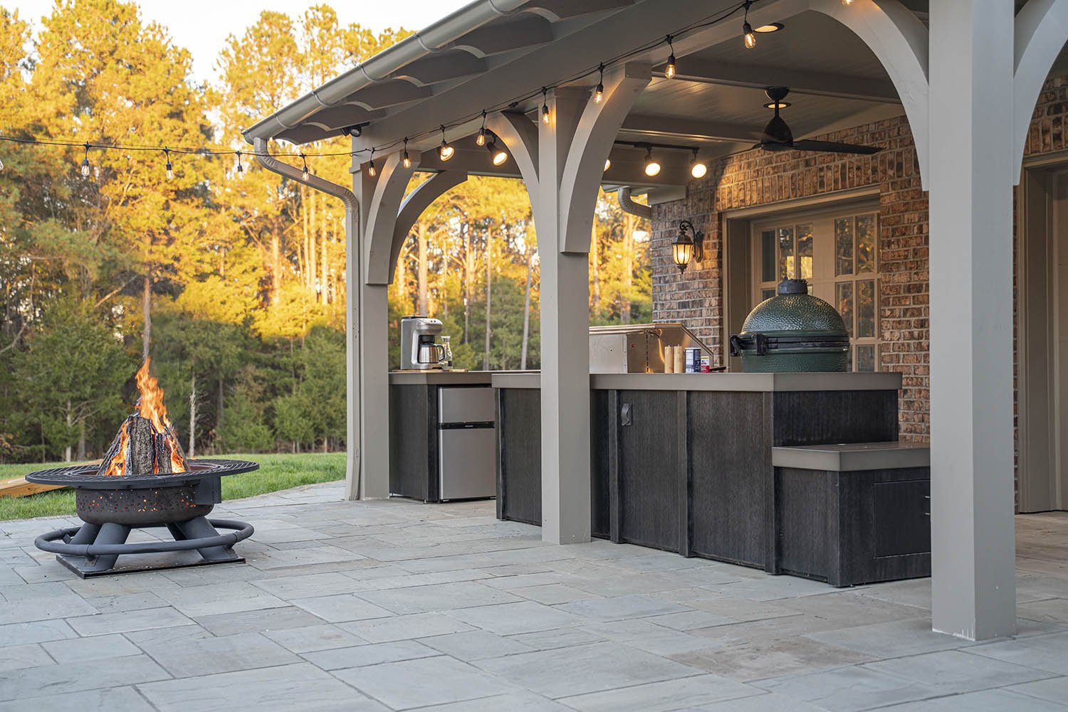 Custom Two Piece Stoll Outdoor Kitchen
