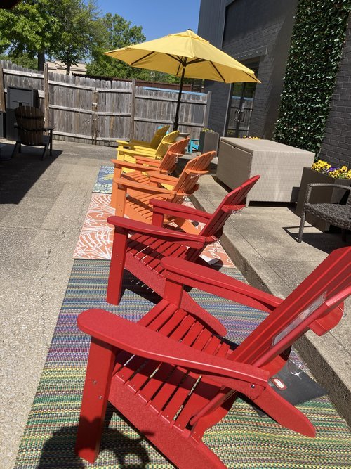 Berlin Gardens Adirondack Chairs Sets in Fresh Designer Colors