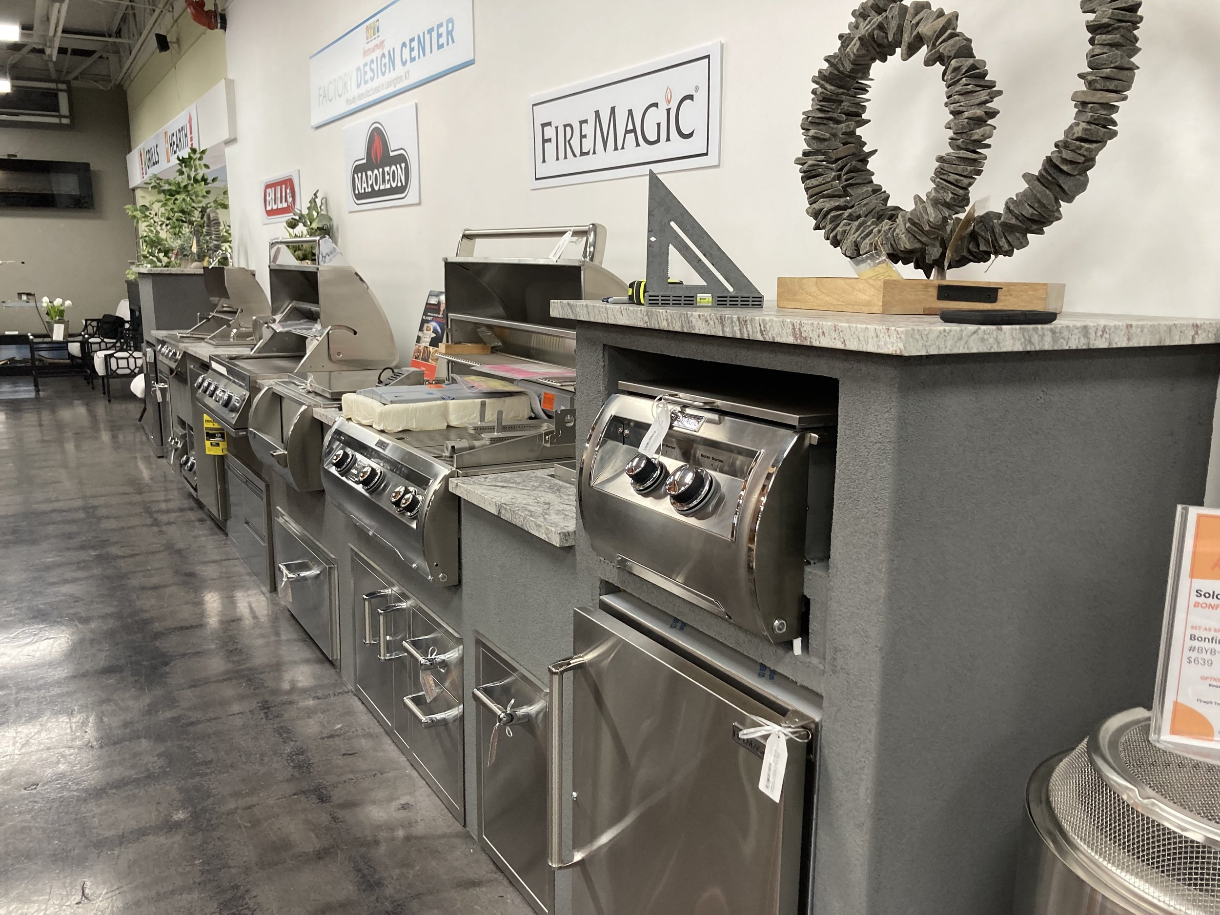 Our Grill Islands Let you pick your grill components from five different manufactures