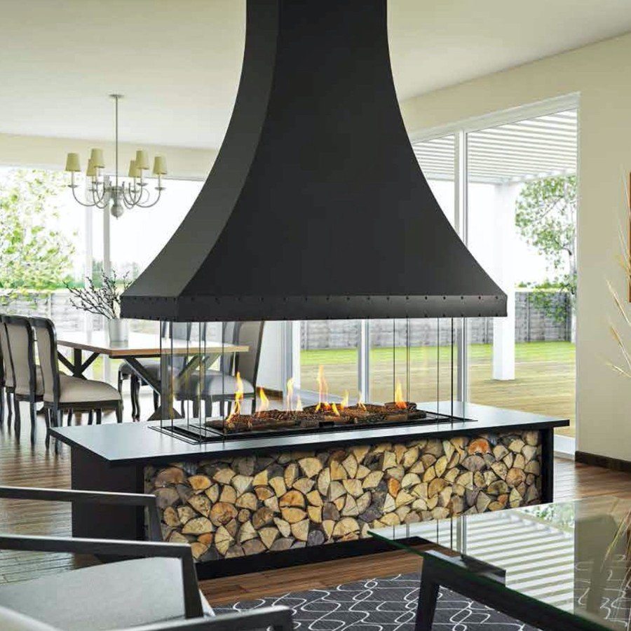 Ortal 130 Island Direct Vent Gas Fireplace