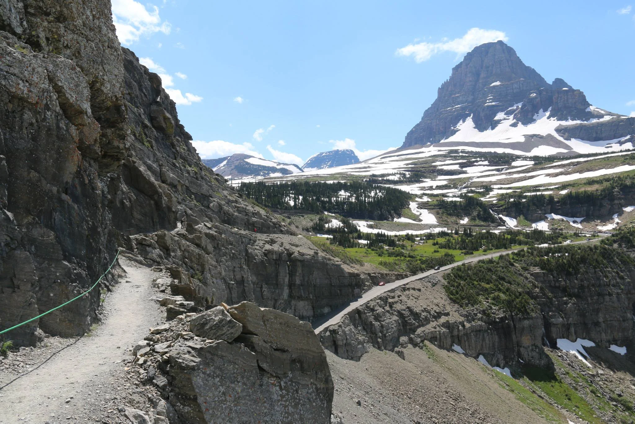 glacier national park montana mountains hike logan pass trails