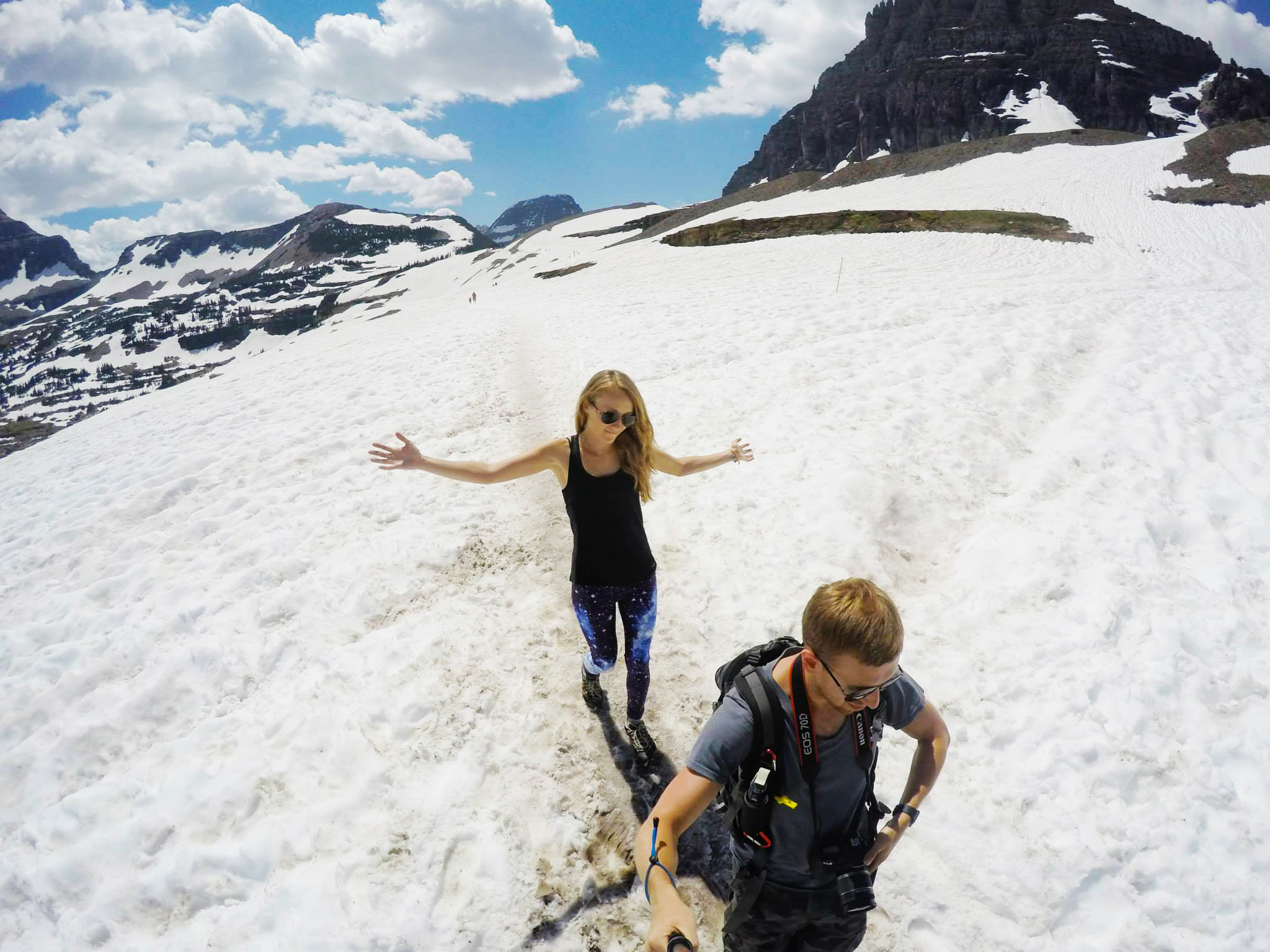 glacier national park montana mountains hike logan pass trails
