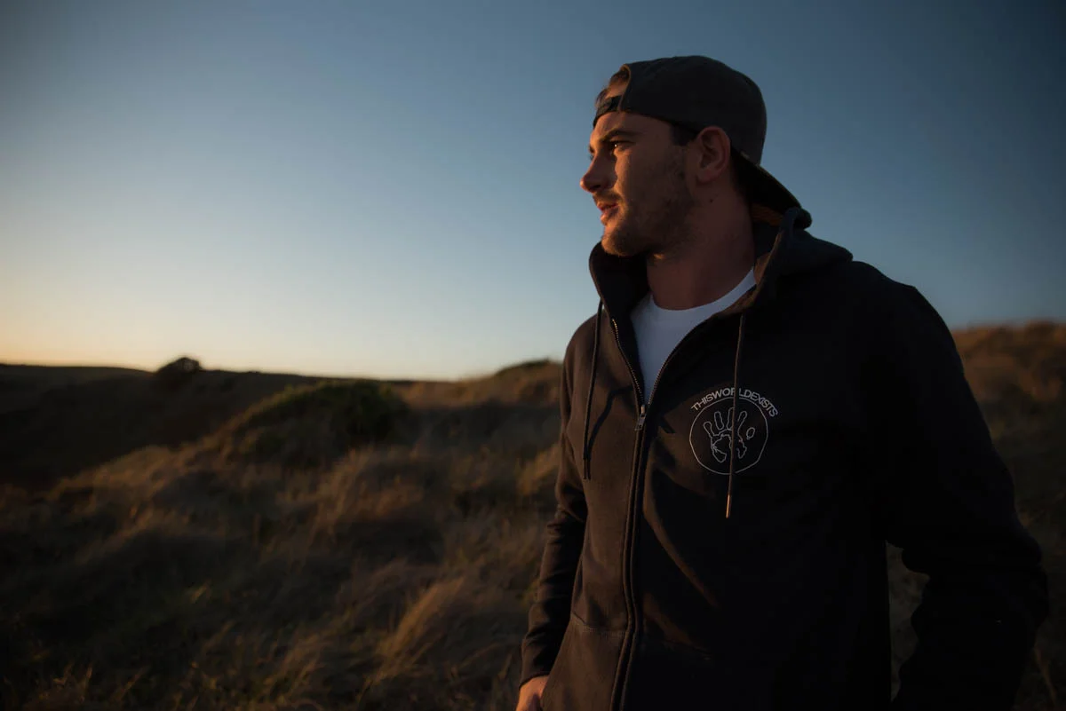 Hand Drawn Zip Hoody