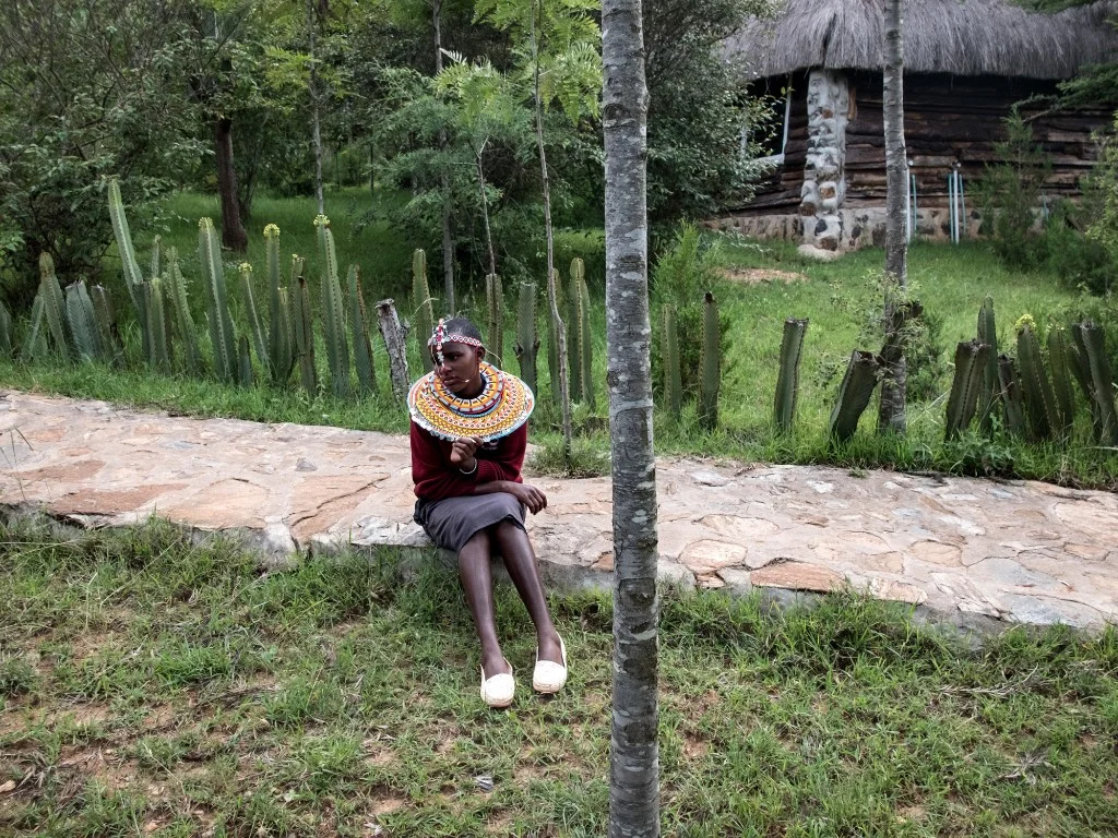 Angela: "Today we took photos of each other. We shared our stories about our challenges. It is good for girls to share their stories, these photos are from our heart. Marriage is not good for young girls. What I feel today: Nice, excited, fantastic,…