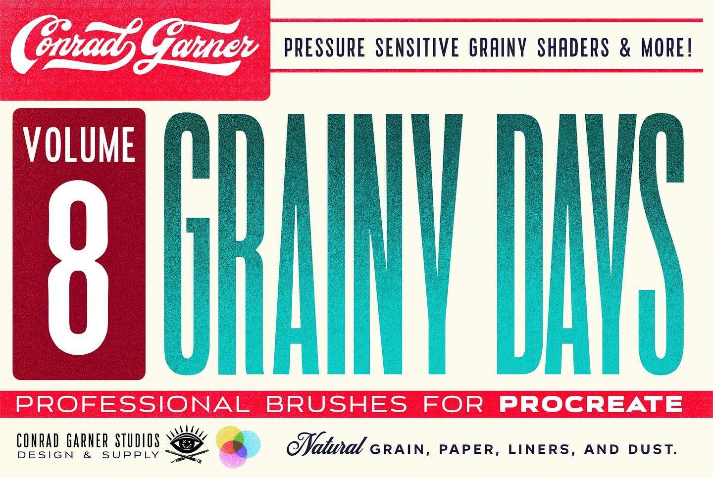 Elevate your Procreate art with GRAINY DAYS Brushes! Instantly incorporate ultra-grain texture and risograph-inspired printed texture into your digital creations. Enhance your artwork effortlessly and achieve unique effects with these innovative brus