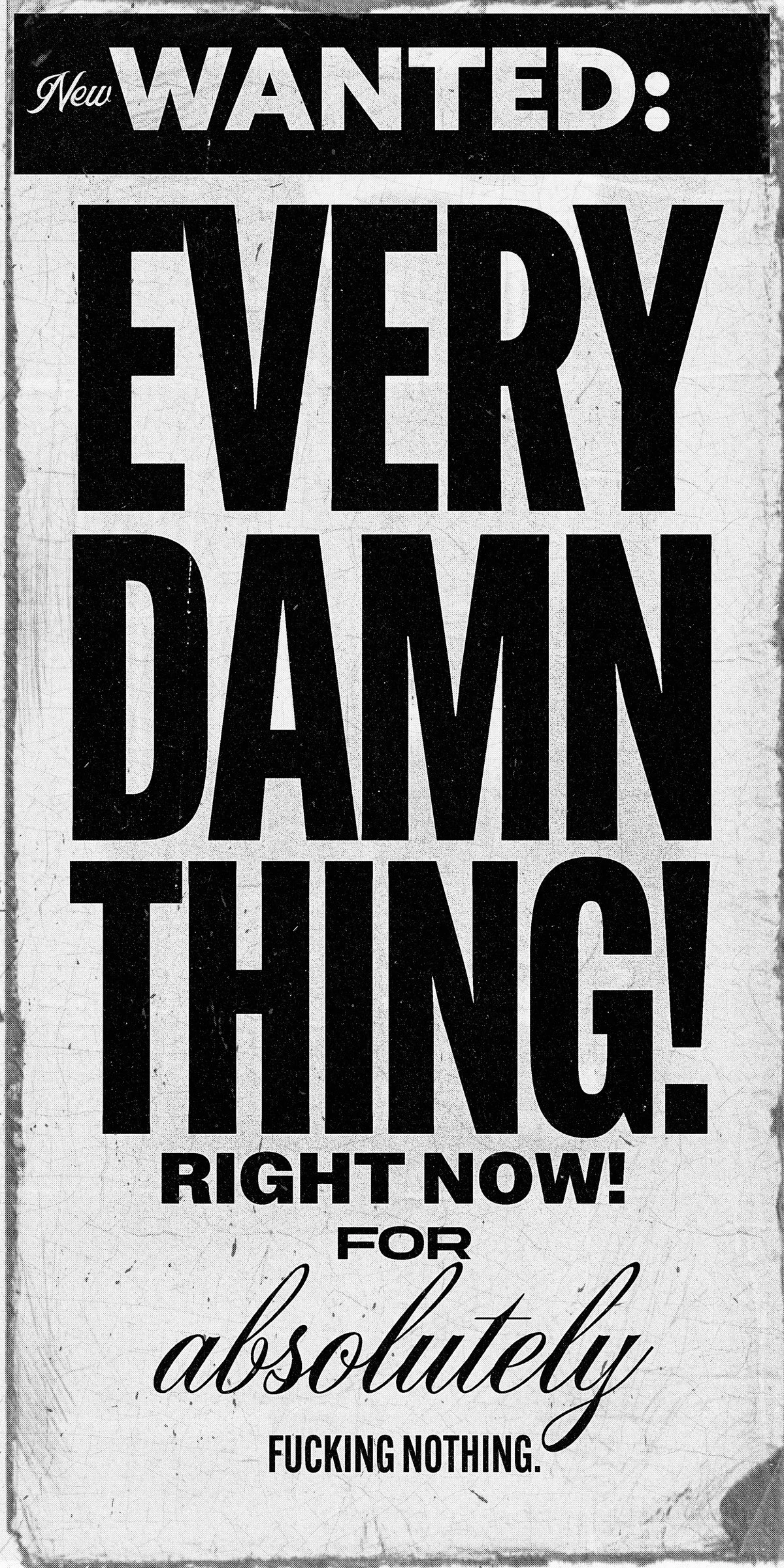 Typography Experiments and Graphic Poster Art by Conrad Garner