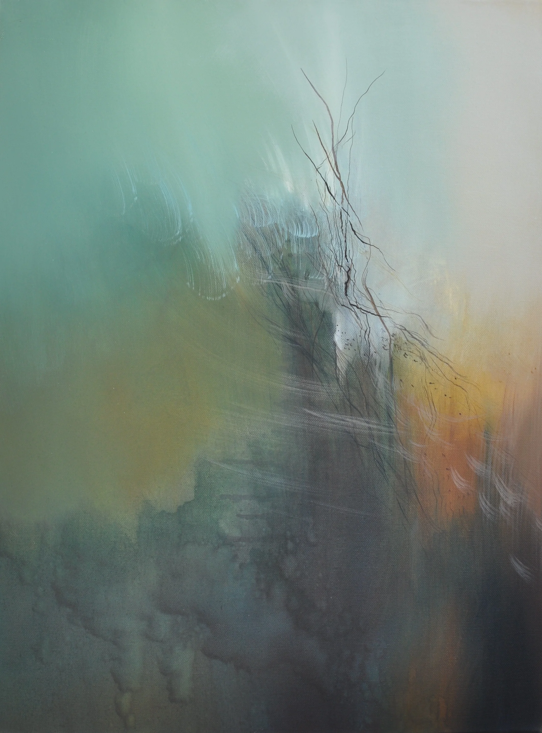 Terra drift 60 x 70cm oil on canvas