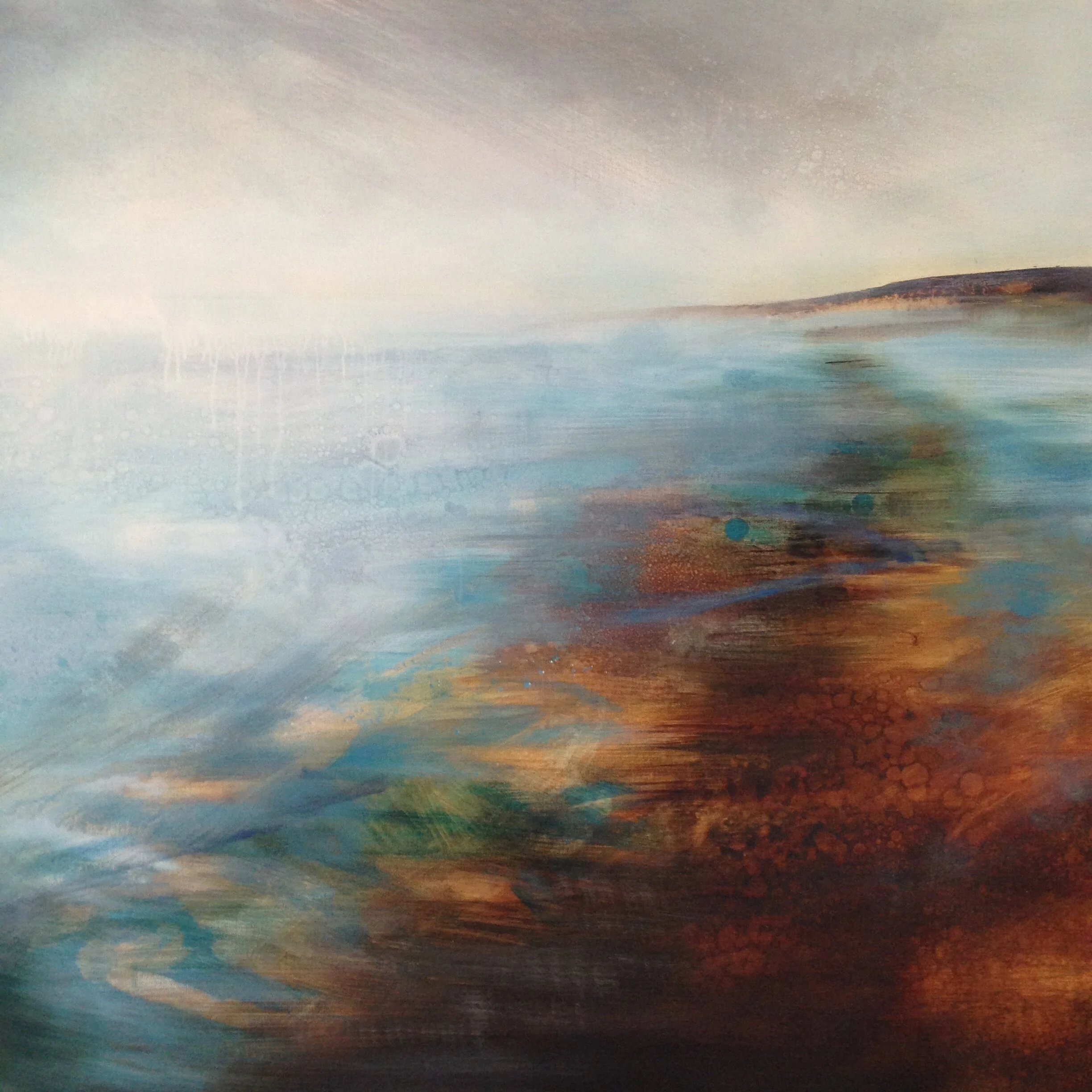 North shore 90 x 90cm oil on canvas