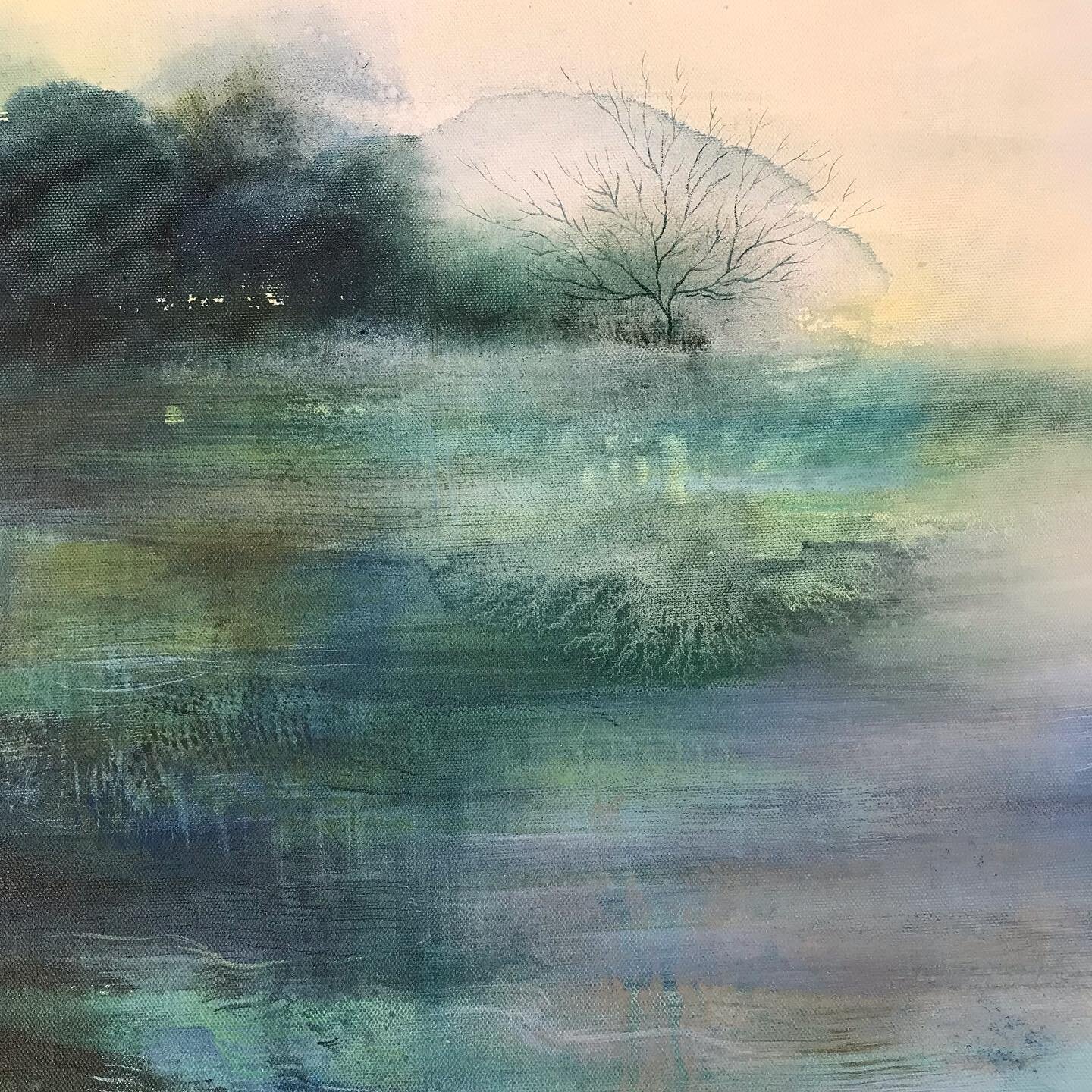 Close up detail from a new painting. 

Solo exhibition opening next week 24th May @artwavewest Gallery Dorset 

#abstractlandscapepainting #britishart #contemporaryart #amyalbright #contemporarypainting #landscapepainting #art #oilpainting #visualart