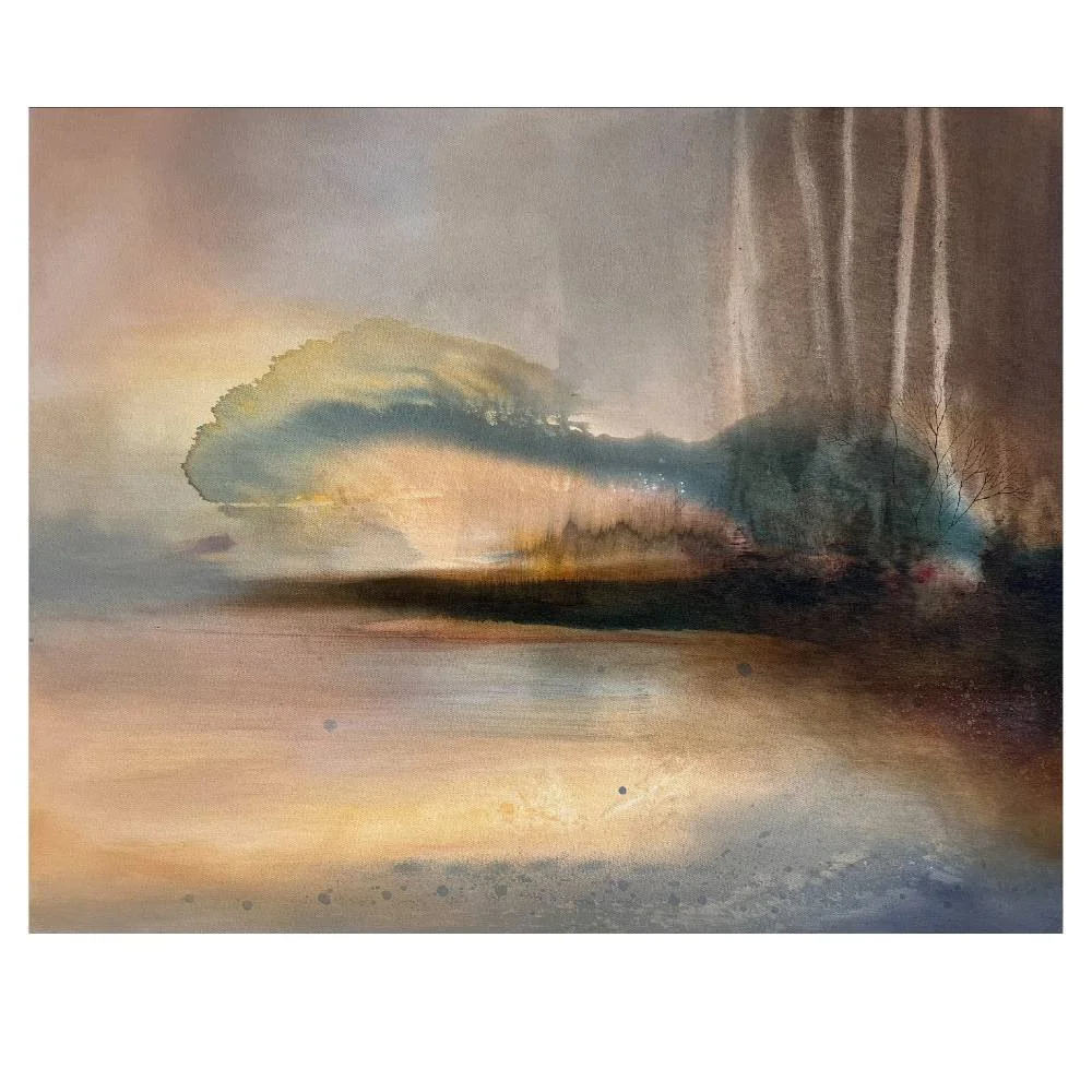 The land knows 
80 x 100cm 
Oil on canvas

The land quietly holds memories in ways I cannot articulate; Light falls, weather pass, seasons change and paths are trodden. It's the mystery and primitive nature of the landscape that I attempt to capture 