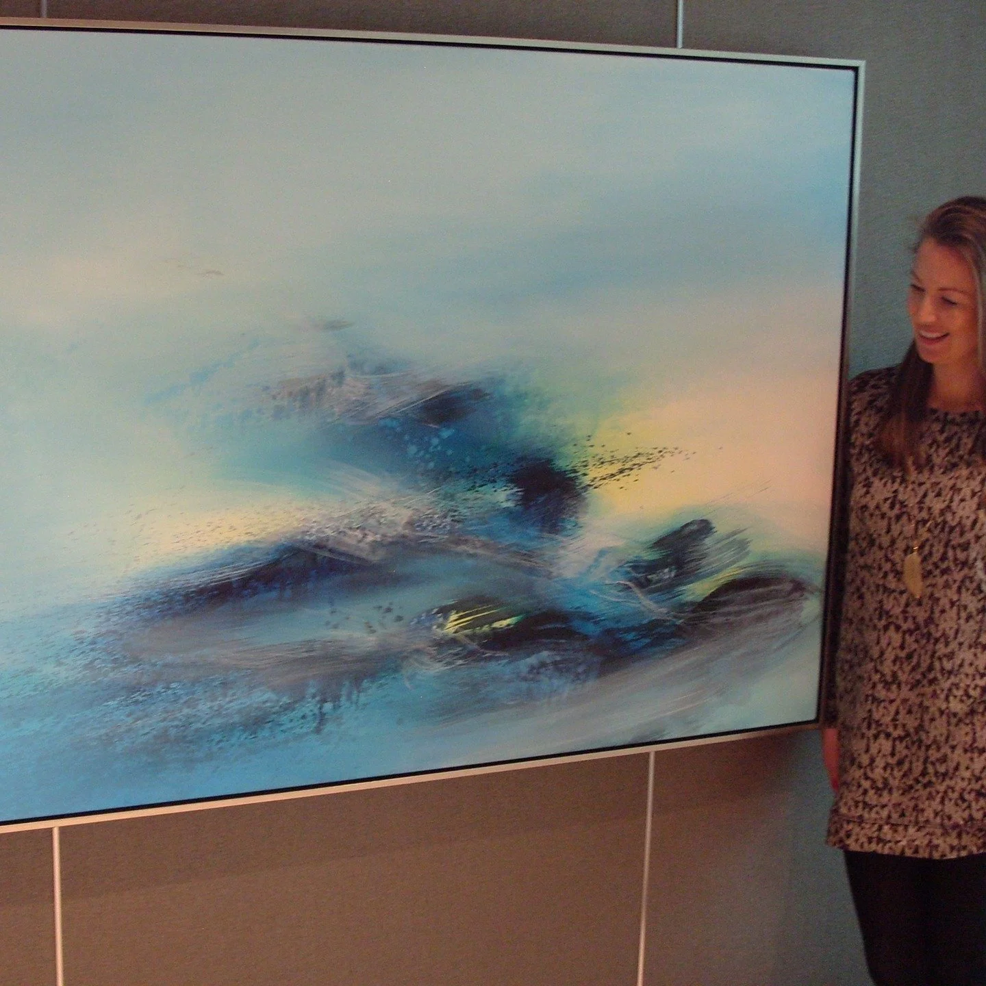 Throwback Thursday - is this still a thing!?
Well it's nice to look back at achievements... Here I am with my first major corporate commission.

This is one of the four large paintings I was commissioned to paint for P&amp;O cruise ships more than 10