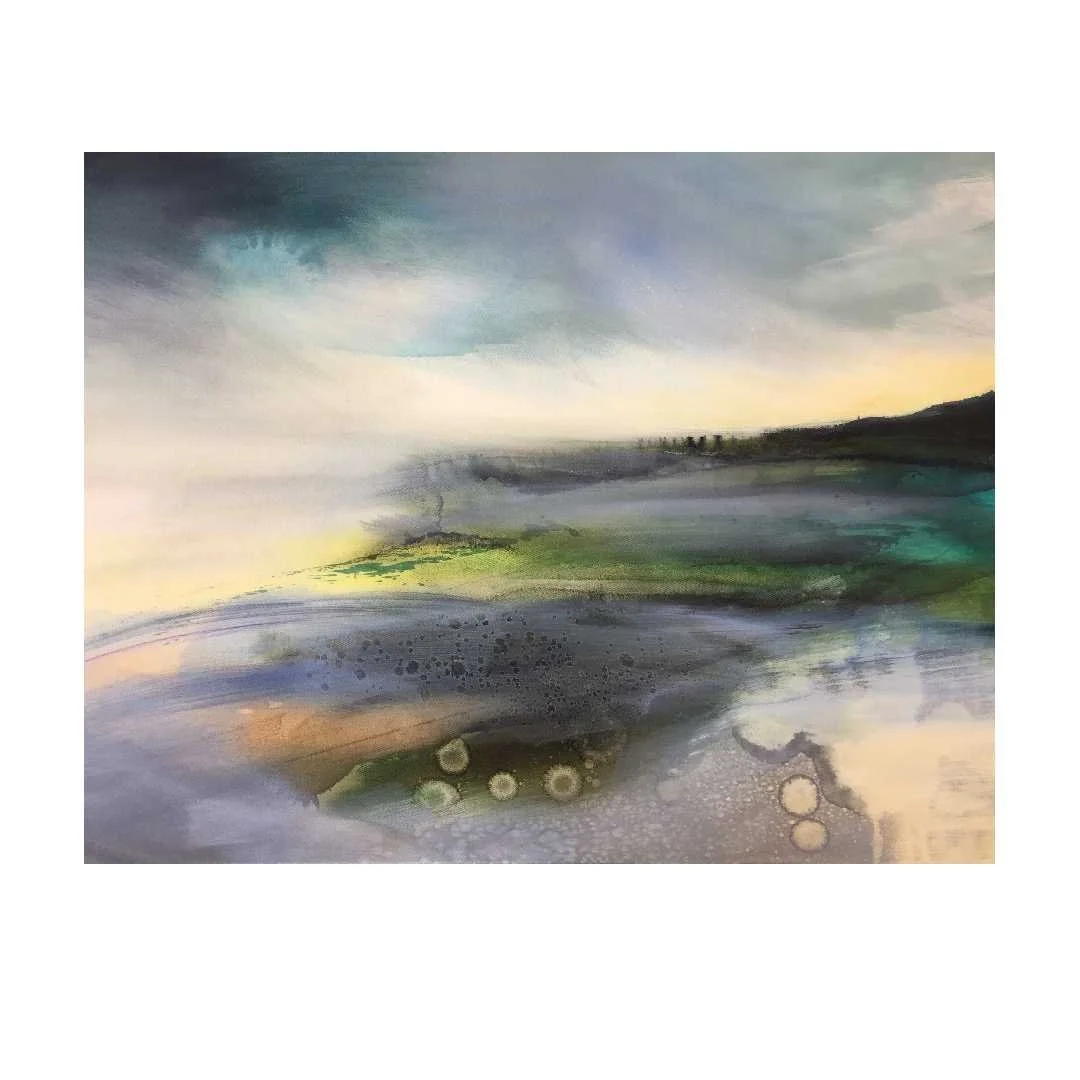 "The earth has music for those who listen"
William Shakespeare 

#amyalbright #contemporaryart #abstractlandscape #oilpainting