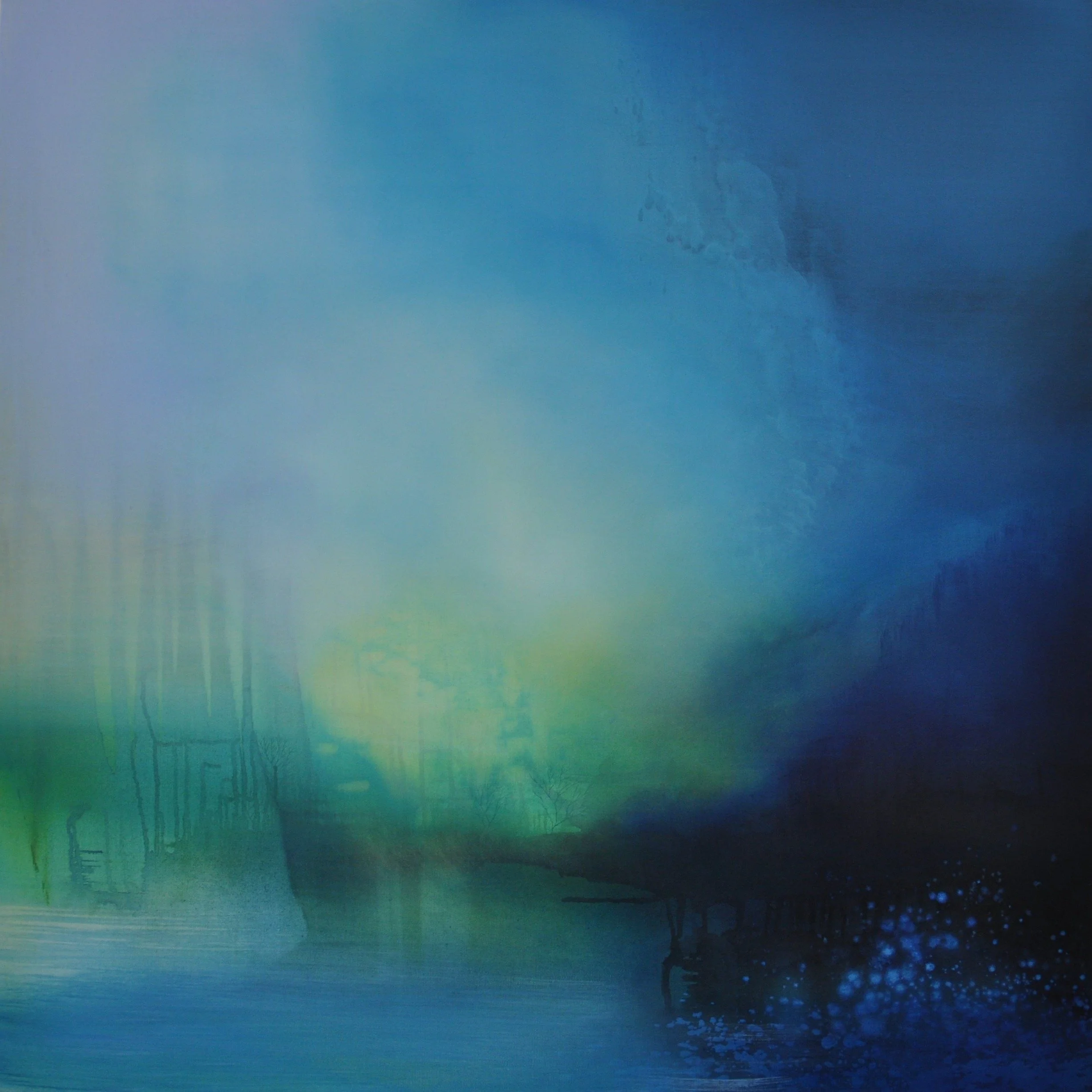 Phosphorescence
90 x 90cm 
Oil on canvas