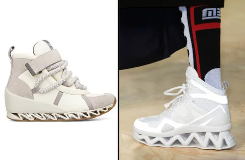 Bernhard Wilhelm x Camper (left) & Marc by Marc Jacobs (right)