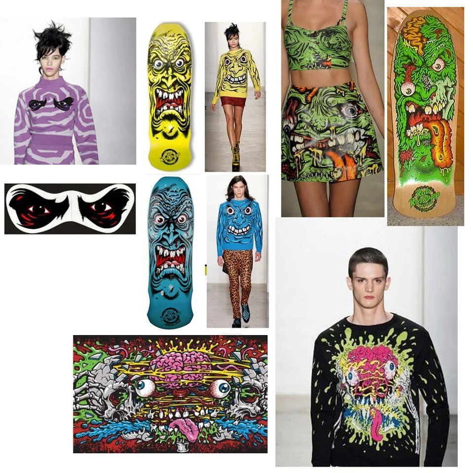 Looks from Jeremy’s Scott’s F/W13 collection & Jimbo Phillips’ work
