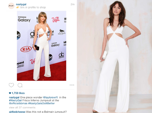 Balmain (left) & Nasty Gal (right)